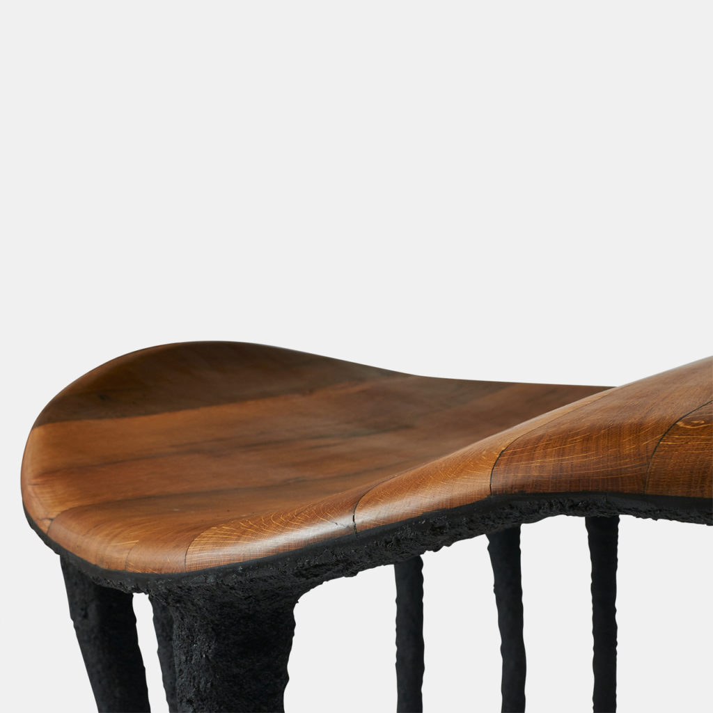 Bended Center Table in Oak by Valentin Loellmann - Almond and Company