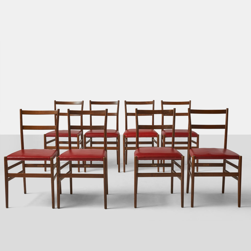 Set of Six Leggera Chairs by Gio Ponti for Cassina