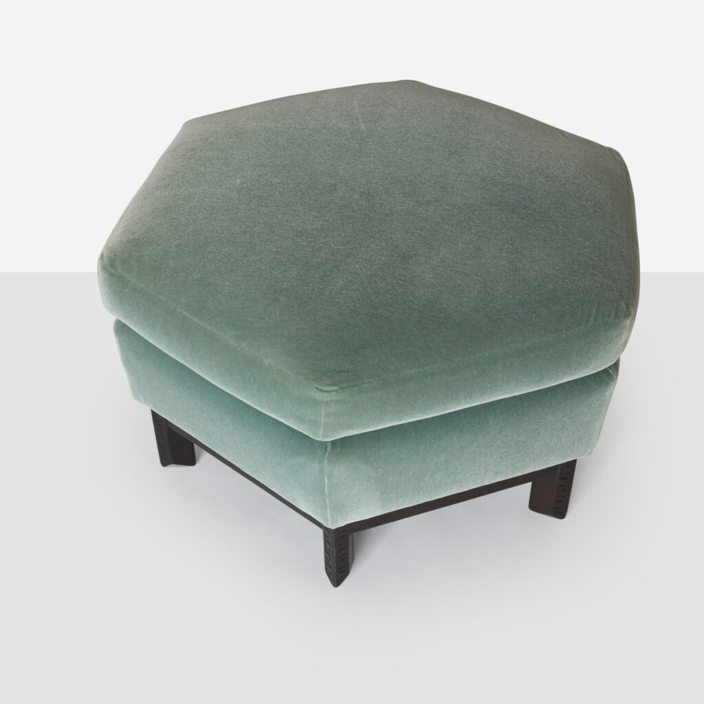 Hexagonal Ottomans by Frank Lloyd Wright for Henredon - three available - Image 2
