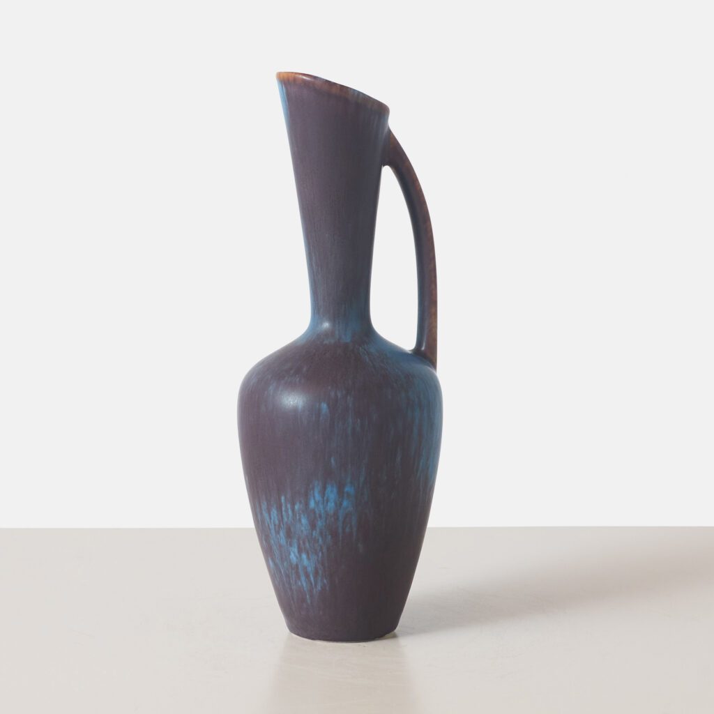 Stoneware Vase With Handle by Gunnar Nylund
