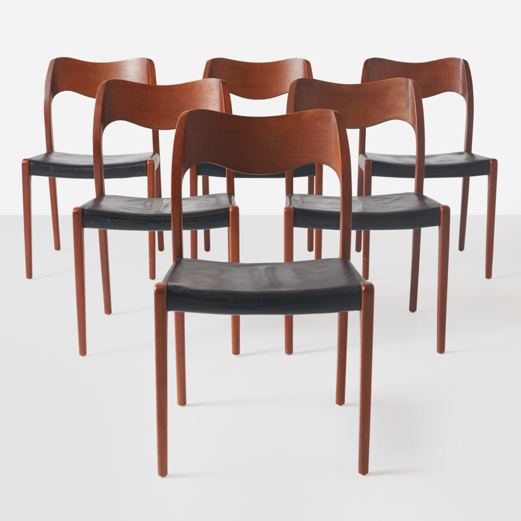 Set of Six Dining Chairs by Niels O Moller