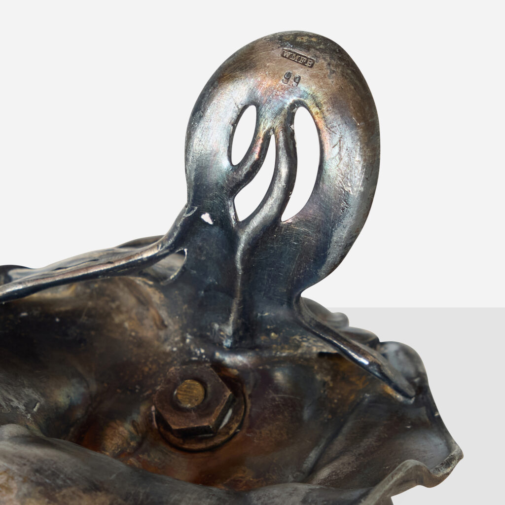 WMF Art Nouveau Inkwell with Reclining Figure - Image 8