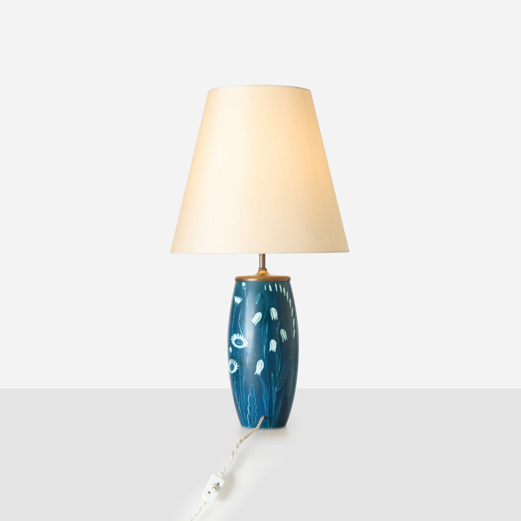 Floral Motif Table Lamp by Hertha Bengtsson for Rörstrand - Image 2