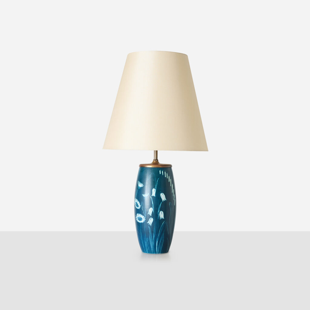 Floral Motif Table Lamp by Hertha Bengtsson for Rörstrand - Image 4
