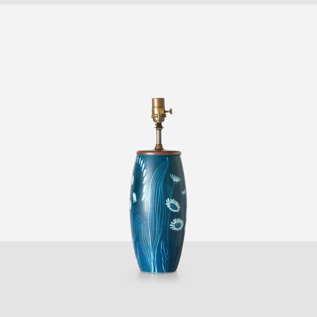 Floral Motif Table Lamp by Hertha Bengtsson for Rörstrand - Image 6