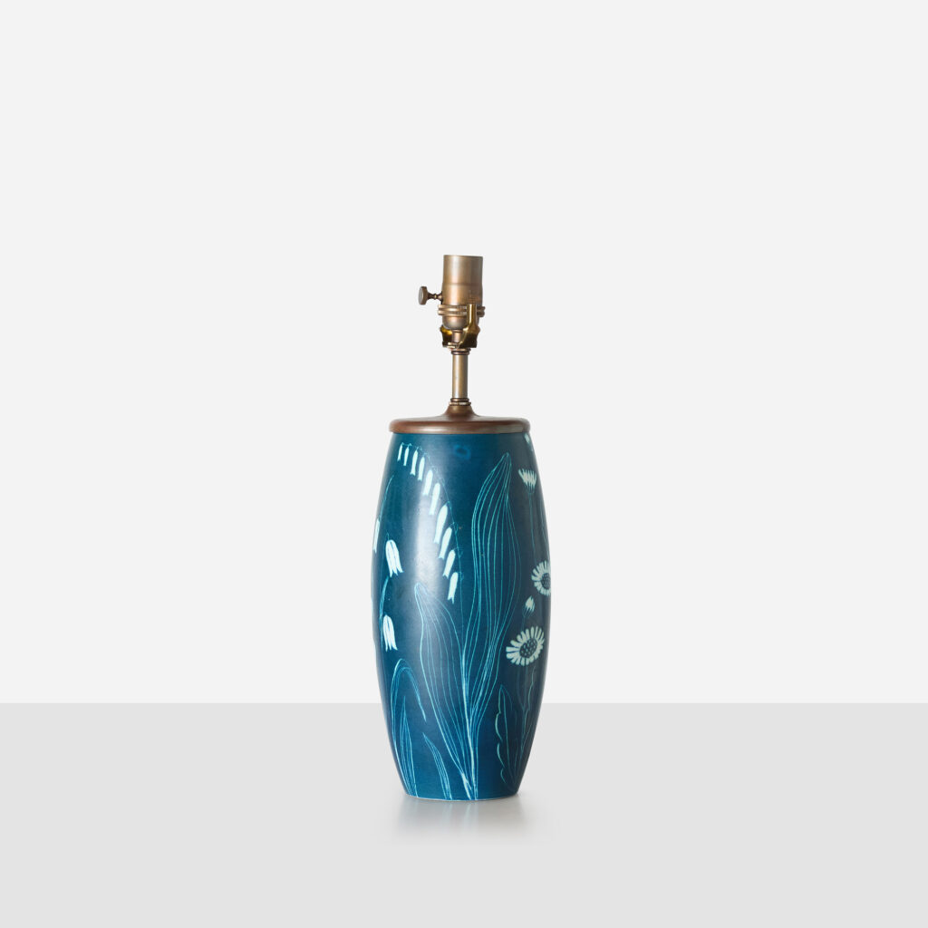 Floral Motif Table Lamp by Hertha Bengtsson for Rörstrand - Image 8