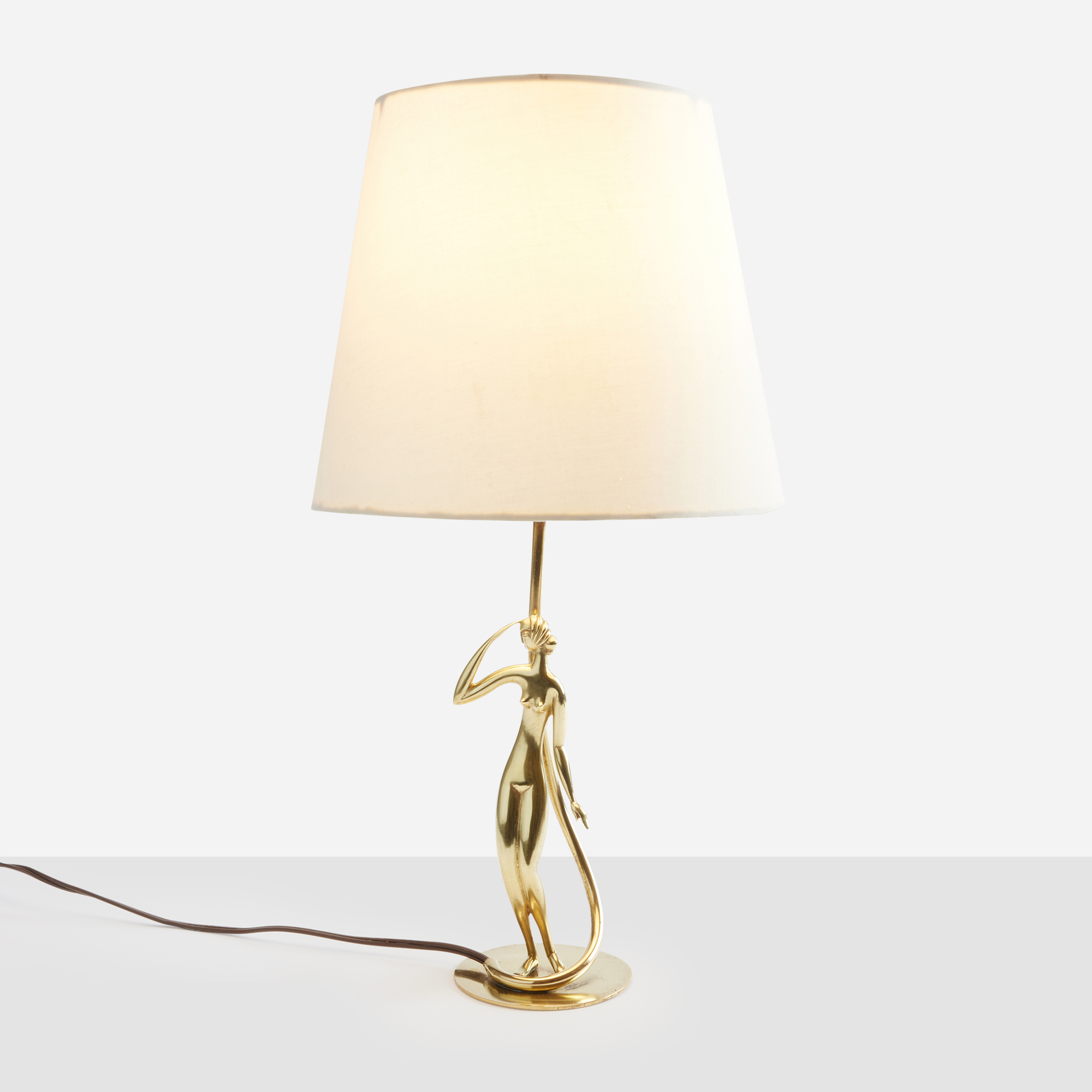 Brass Table Lamp by Karl Hagenauer