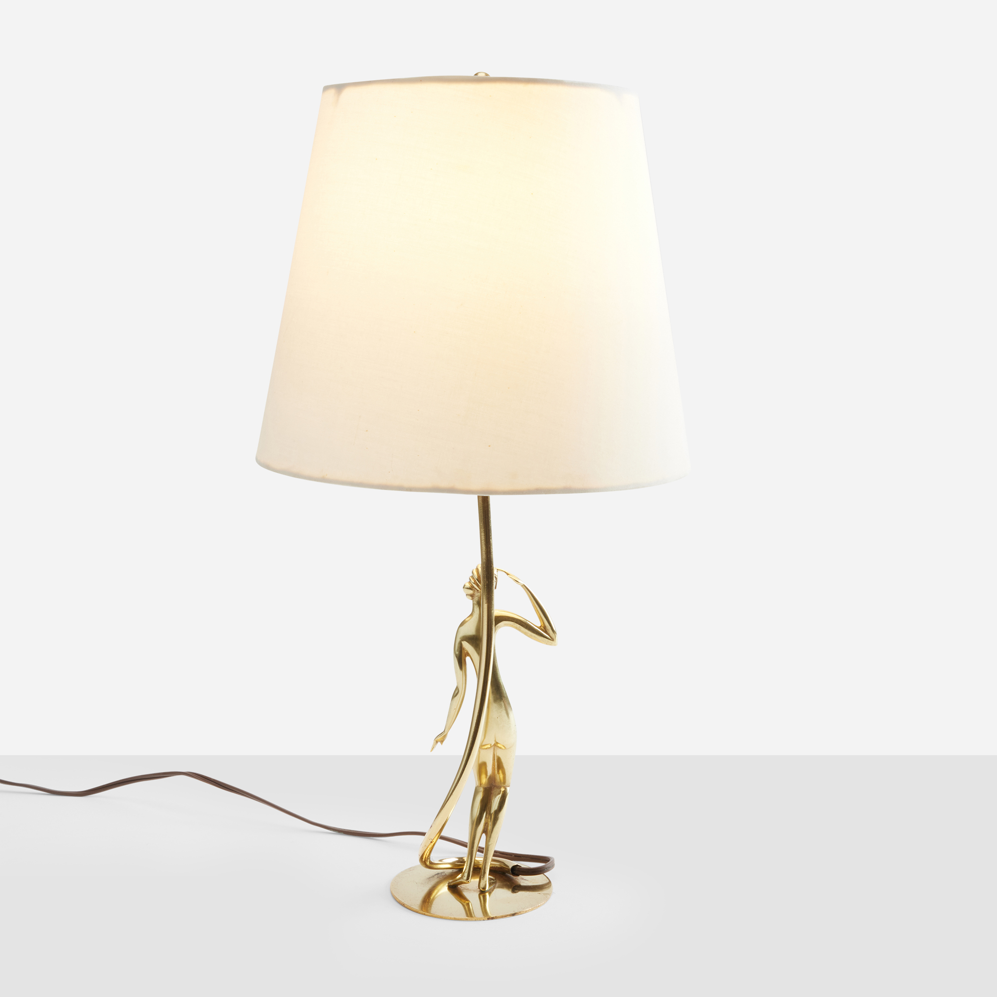 Brass Table Lamp by Karl Hagenauer - Image 4