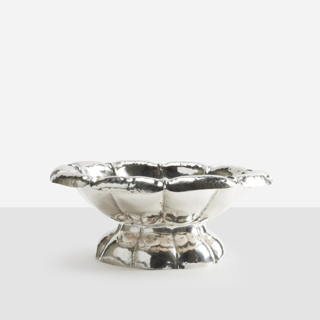 Hammered Silver Centerpiece by Josef Hoffman