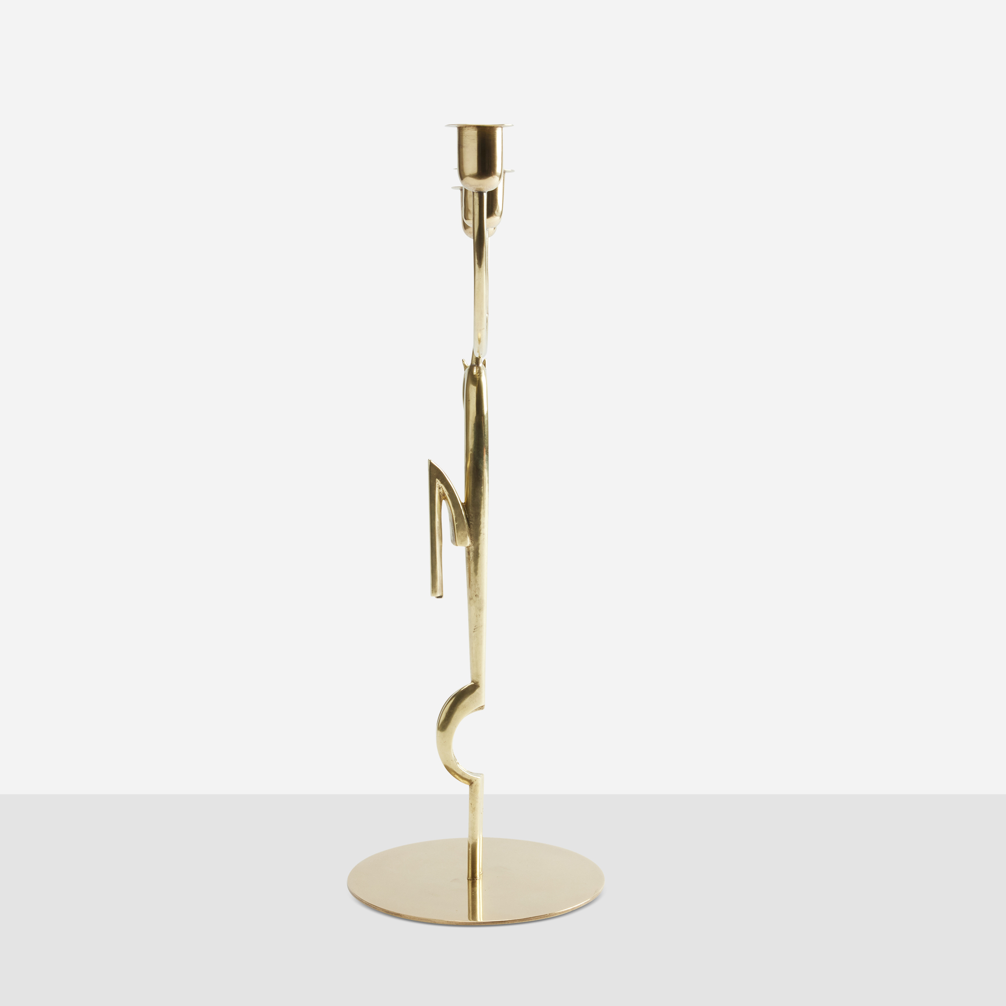 Brass Horse Candelabrum by Franz Hagenauer - Image 3