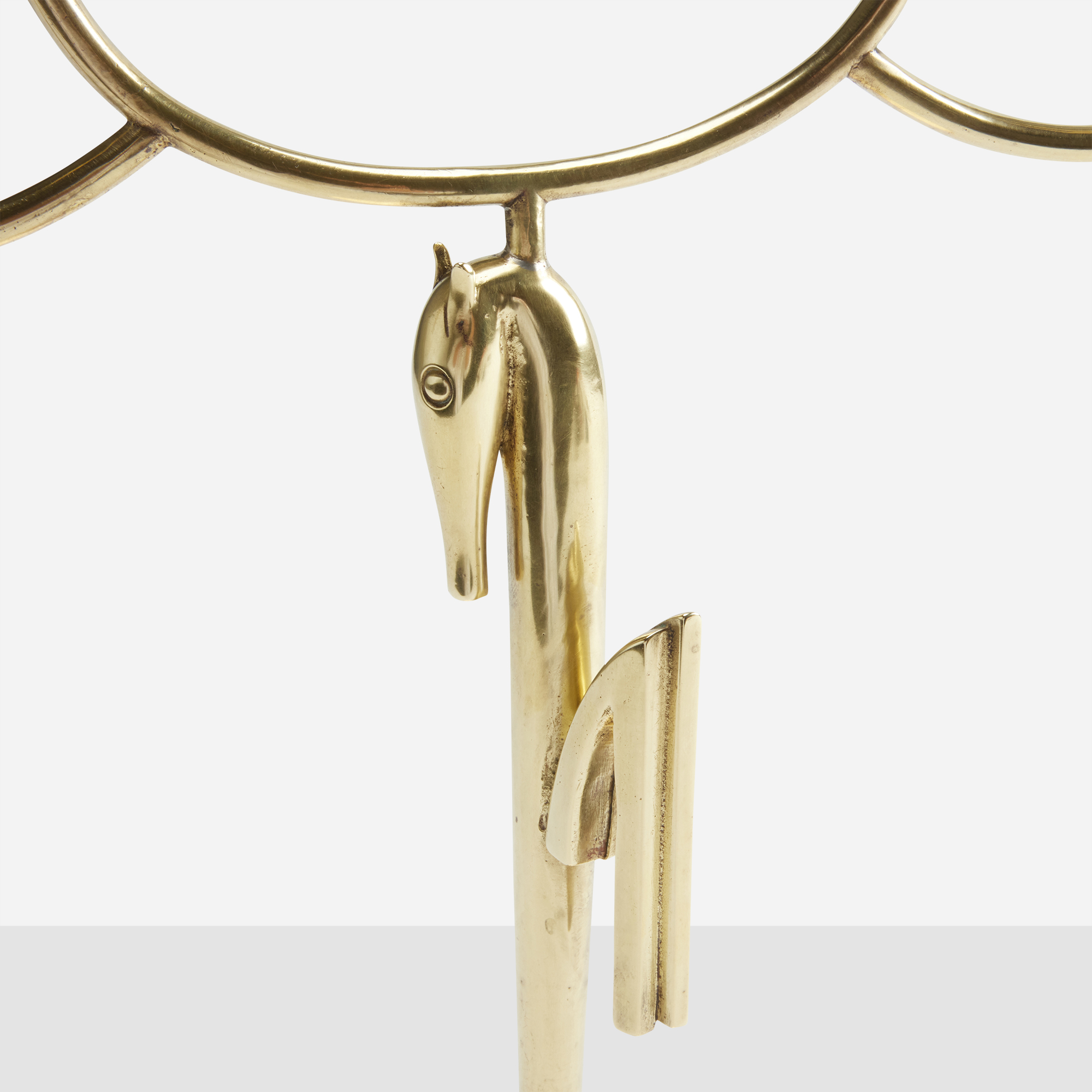 Brass Horse Candelabrum by Franz Hagenauer - Image 6