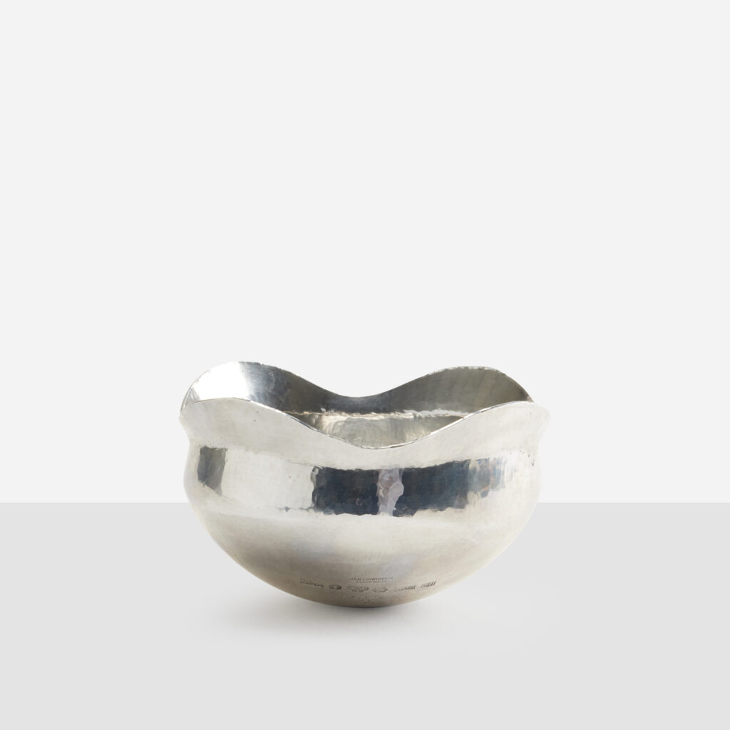 Sterling Silver Hammered Bowl by Jan Lundgren