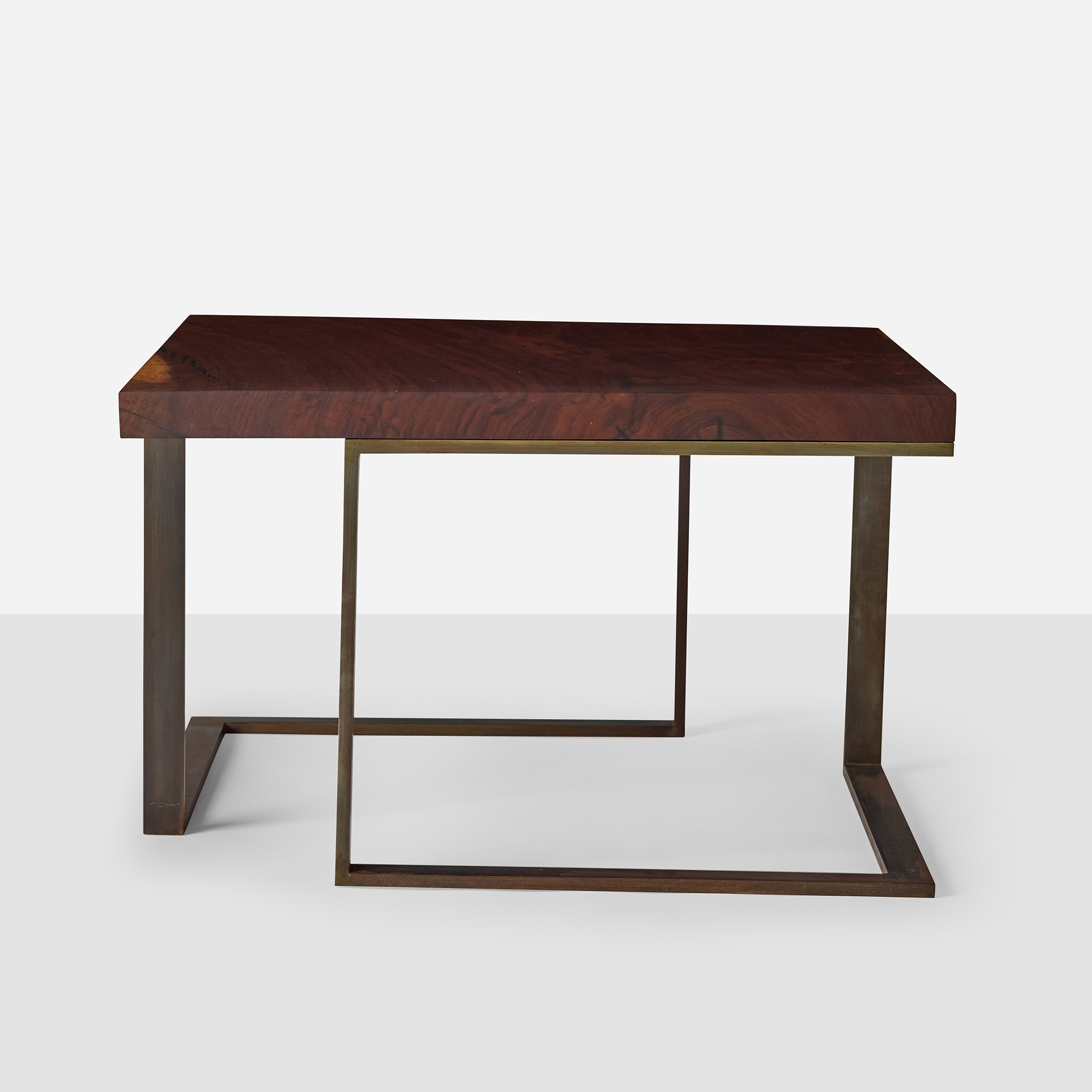 Walnut and Steel End Tables in the Style of Milo Baughman - 3 available - Image 4