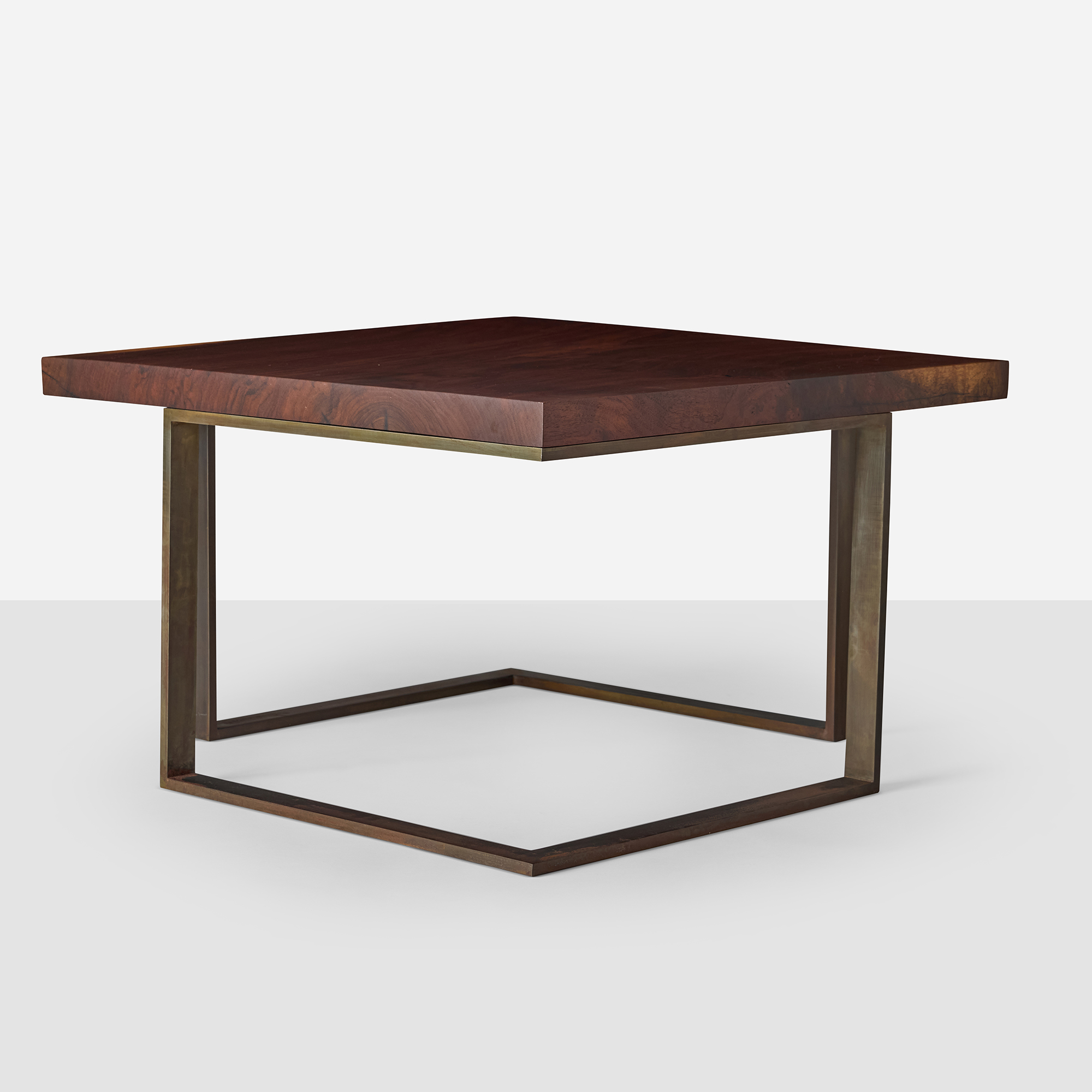 Walnut and Steel End Tables in the Style of Milo Baughman - 3 available - Image 3