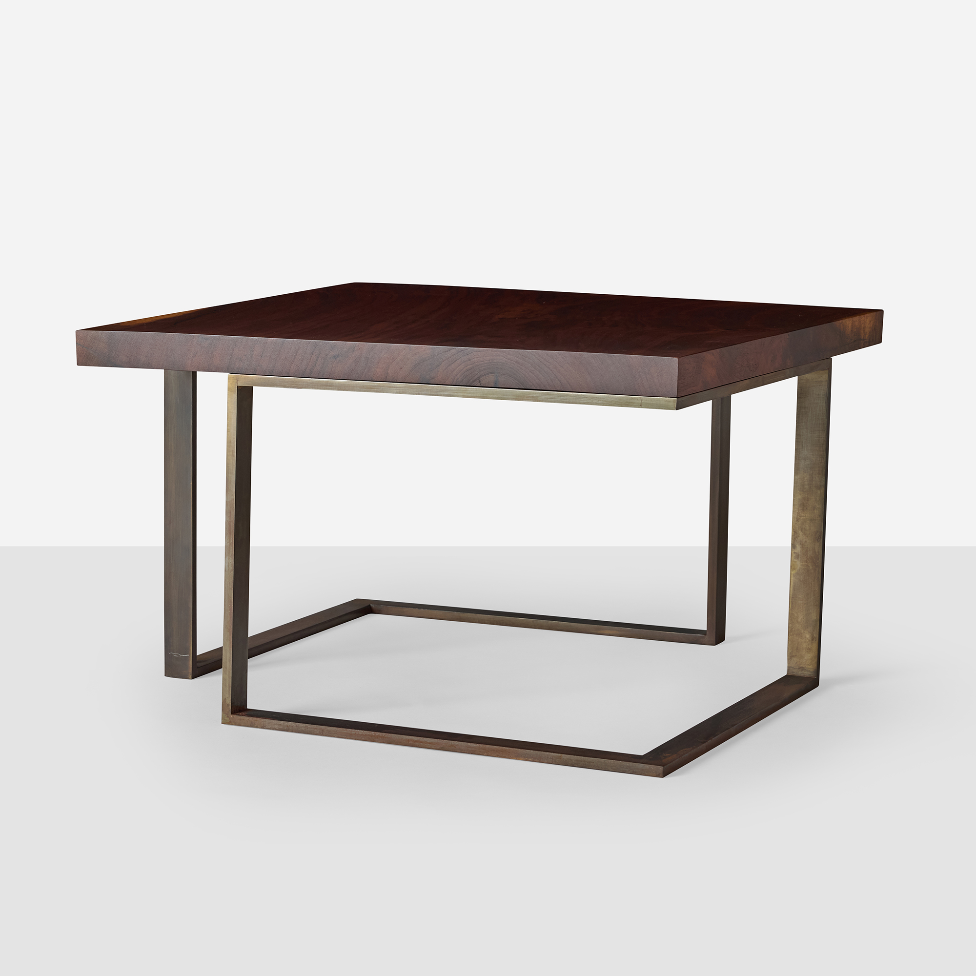 Walnut and Steel End Tables in the Style of Milo Baughman - 3 available - Image 2