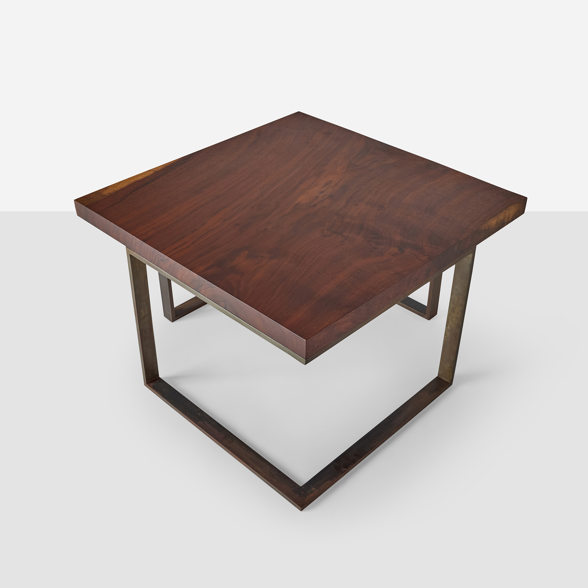 Walnut and Steel End Tables in the Style of Milo Baughman - 3 available - Image 5