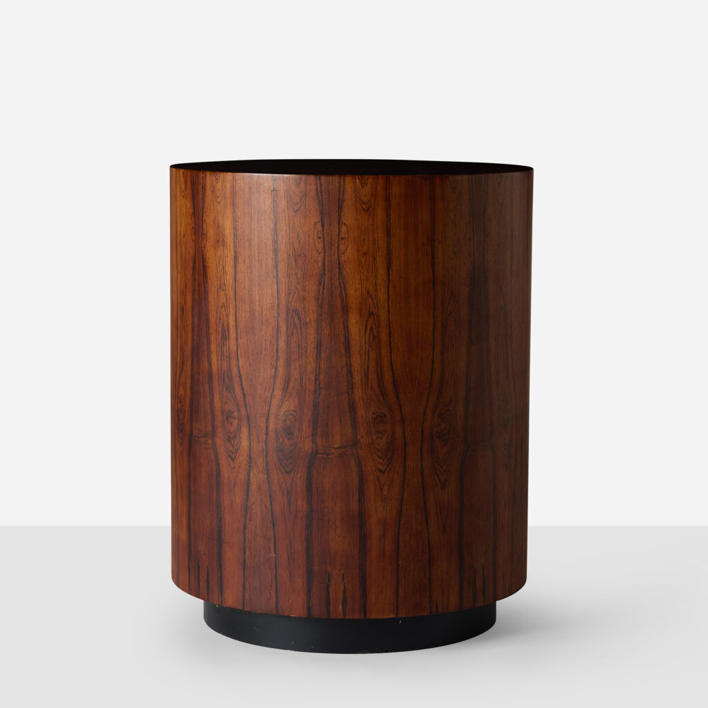 Rosewood Drum Side Table by Harvey Probber