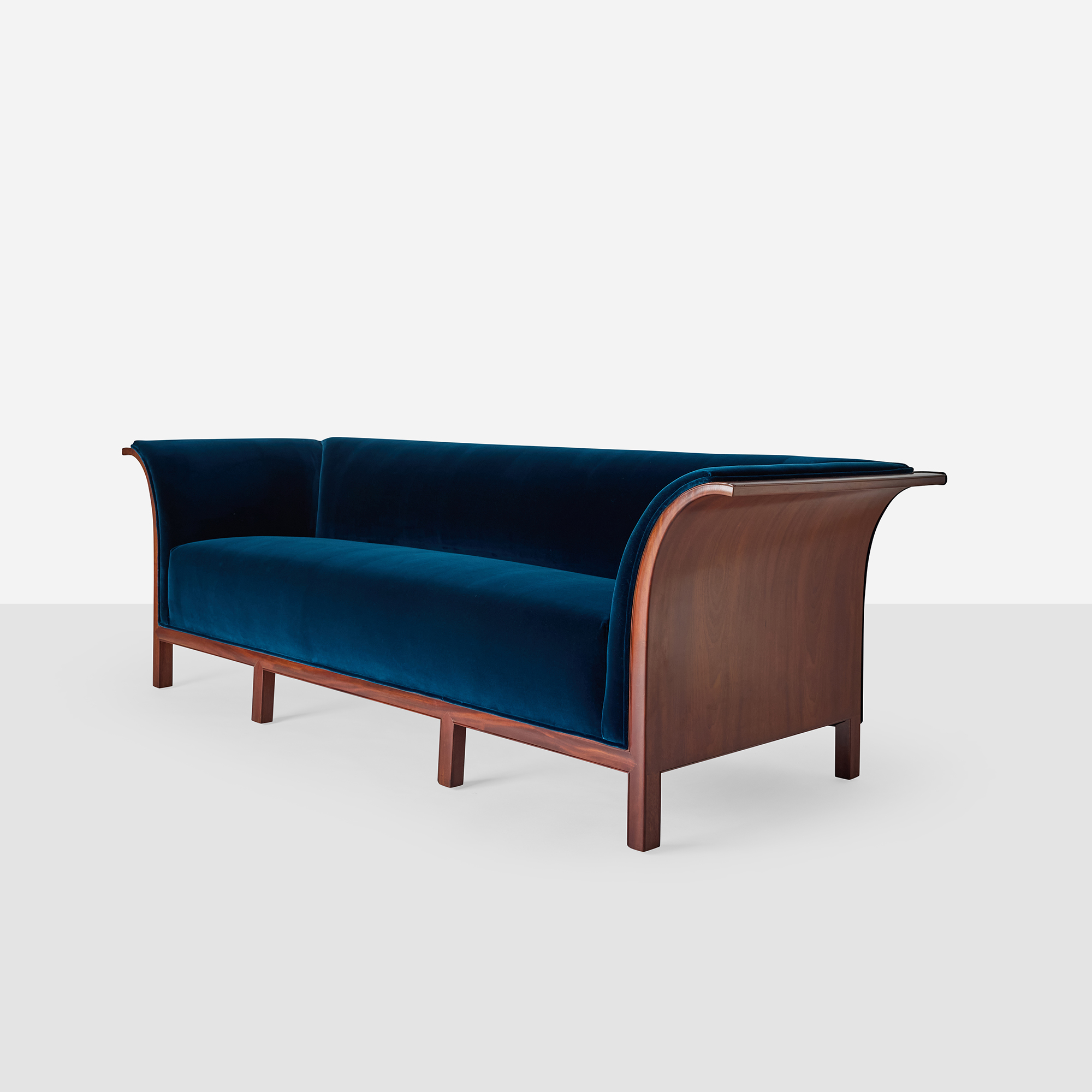 Mahogany Three-Seater Sofa by Frits Henningsen