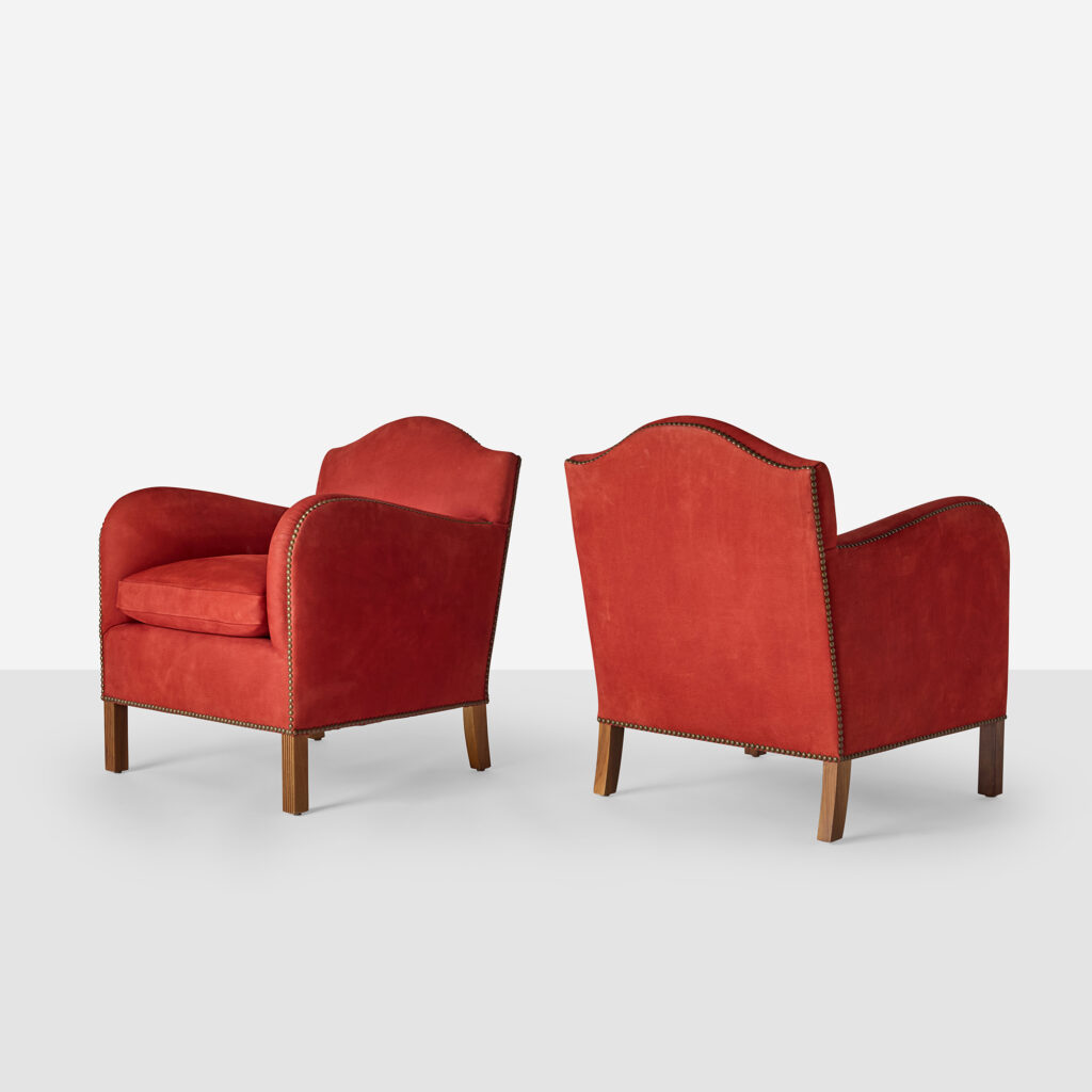Pair of Ava Club Chairs in the Style of Frits Henningsen