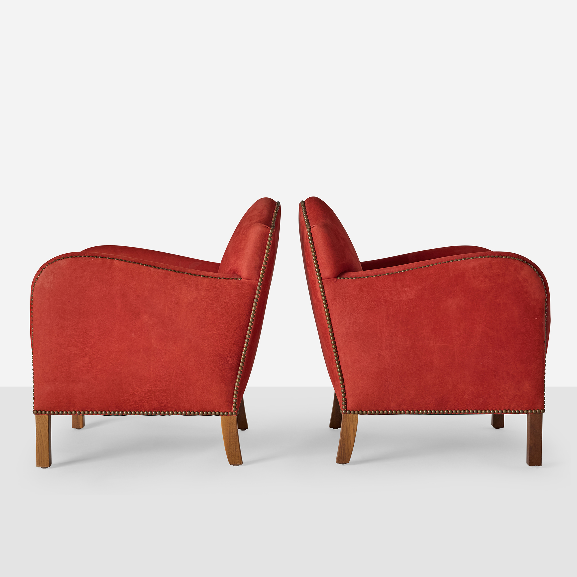 Pair of Ava Club Chairs in the Style of Frits Henningsen - Image 2