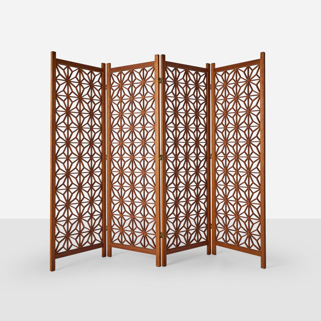 Kumiko Teak Room Divider