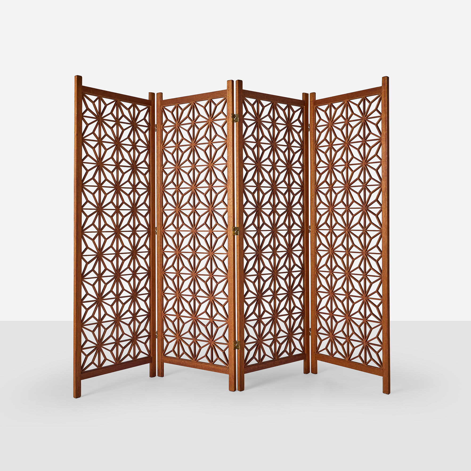 Kumiko Teak Room Divider