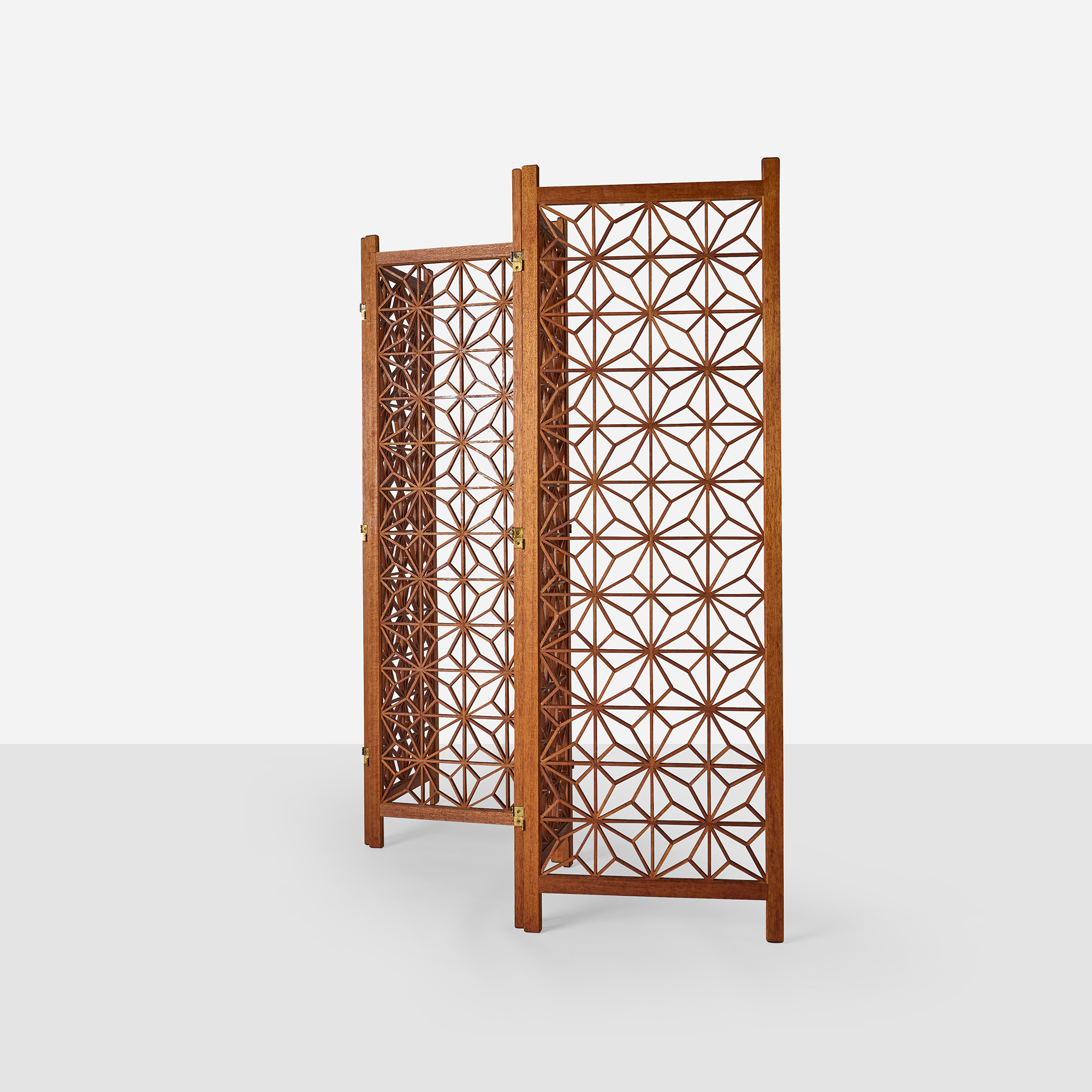 Kumiko Teak Room Divider - Image 2