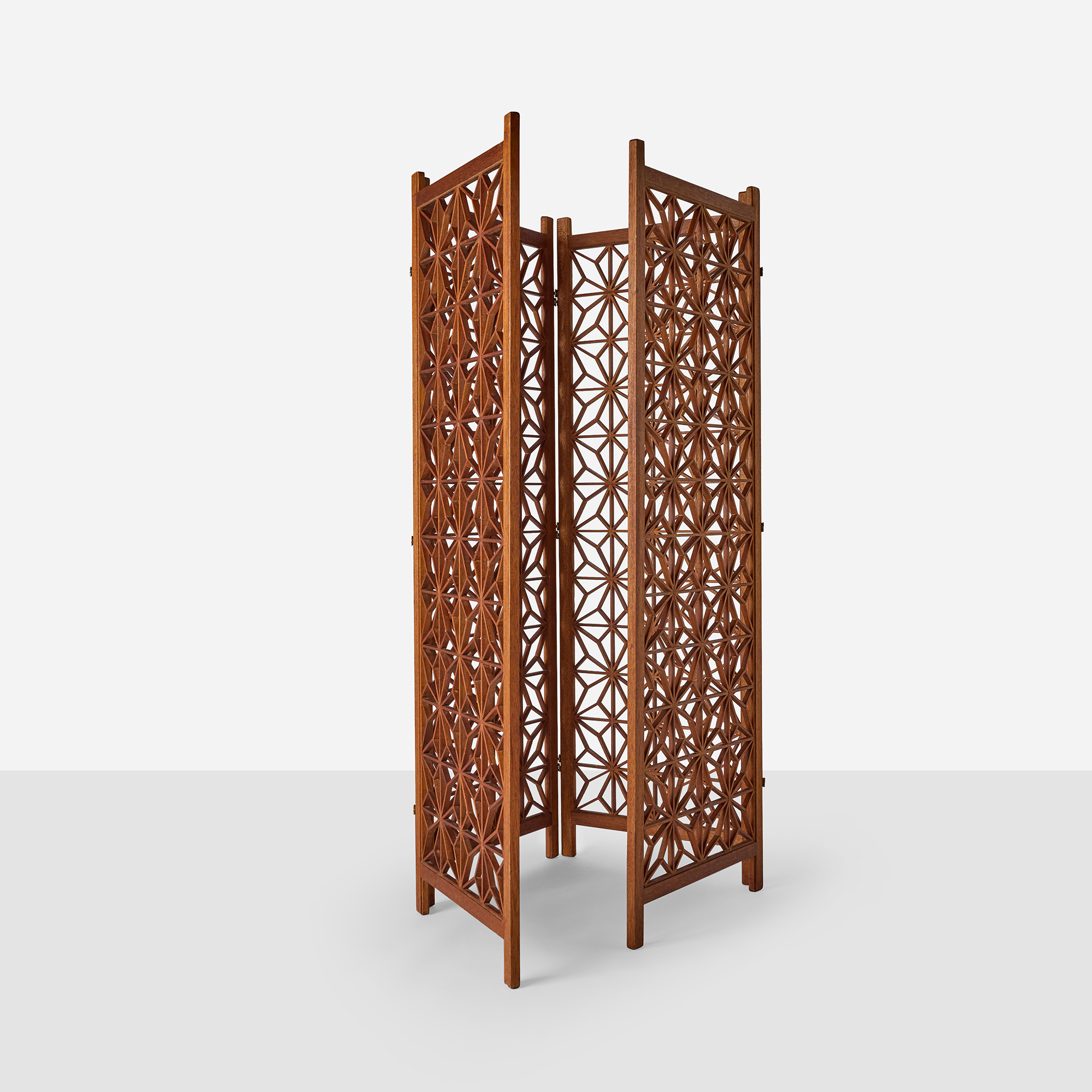 Kumiko Teak Room Divider - Image 7