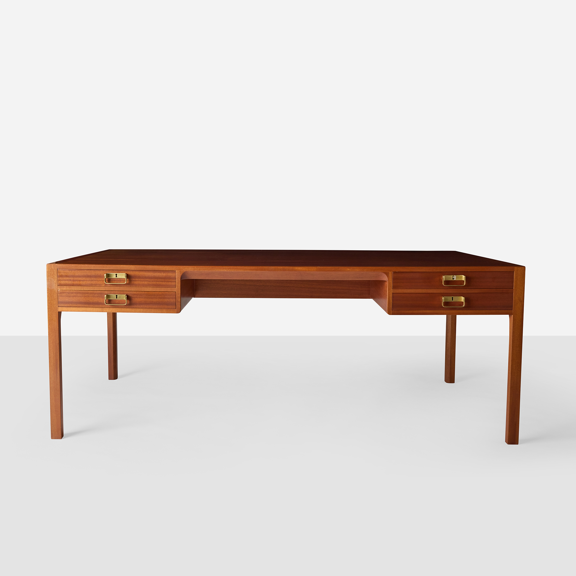 Mahogany Desk by Bernt Petersen for Dansk Mobelkunst - Image 3