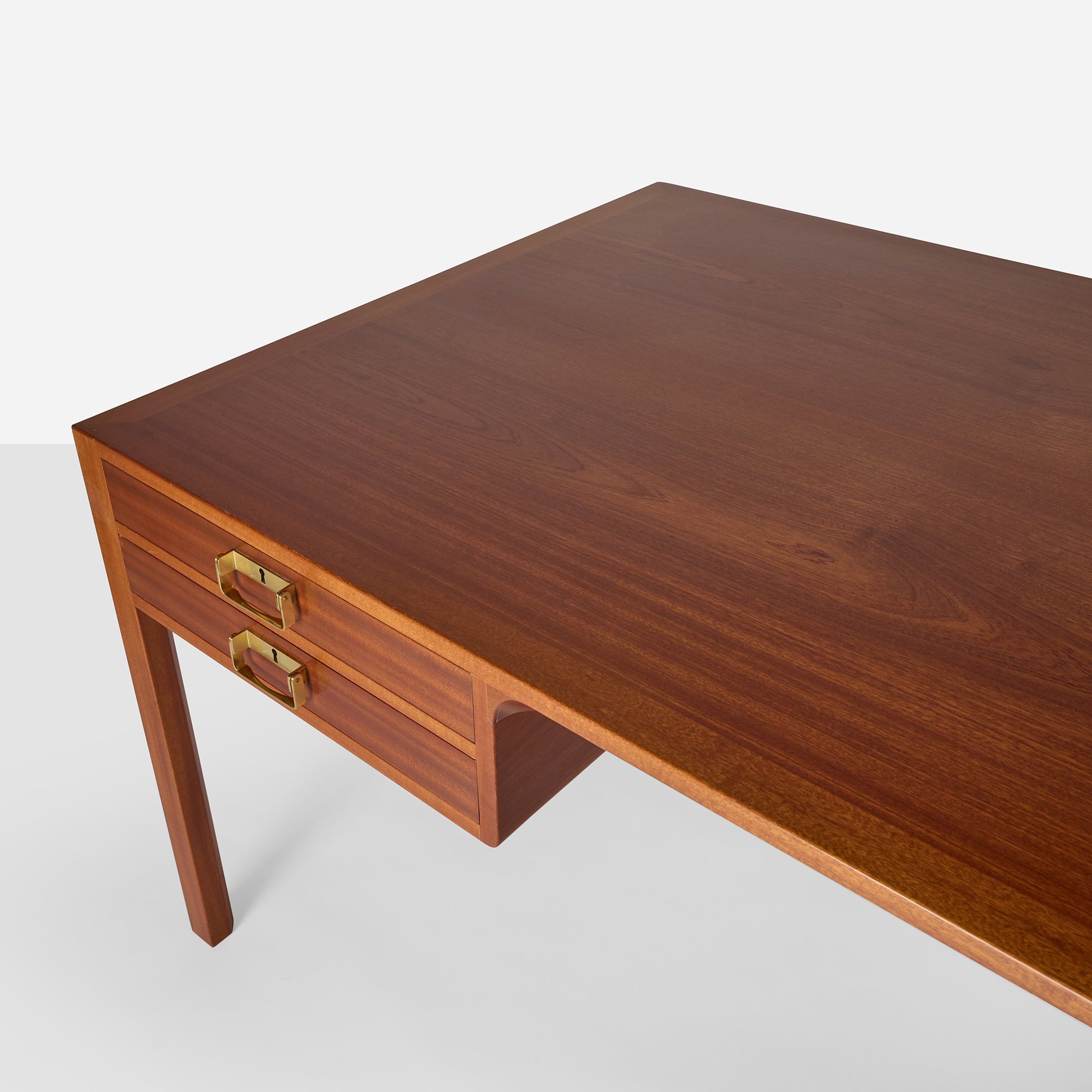 Mahogany Desk by Bernt Petersen for Dansk Mobelkunst - Image 11