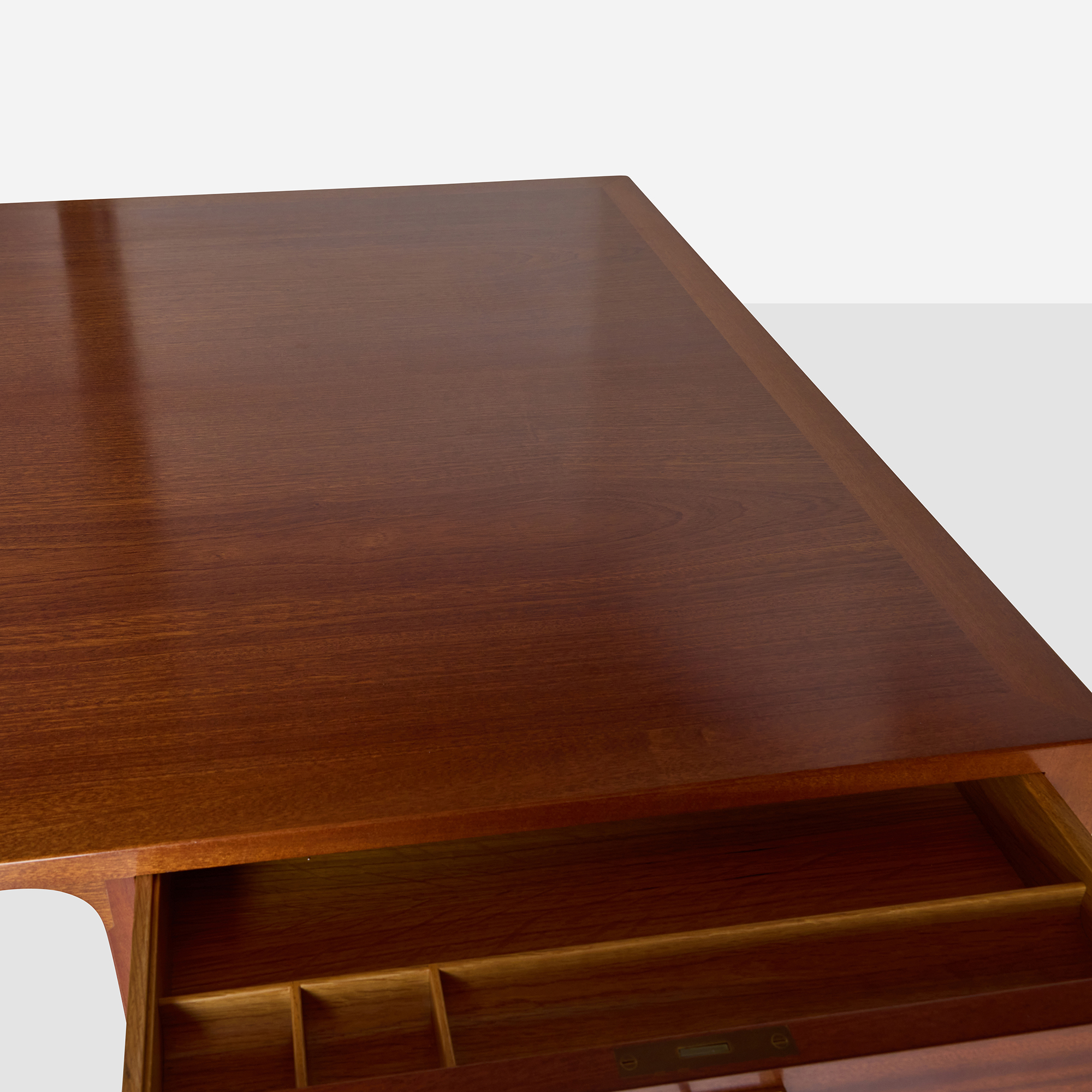 Mahogany Desk by Bernt Petersen for Dansk Mobelkunst - Image 9
