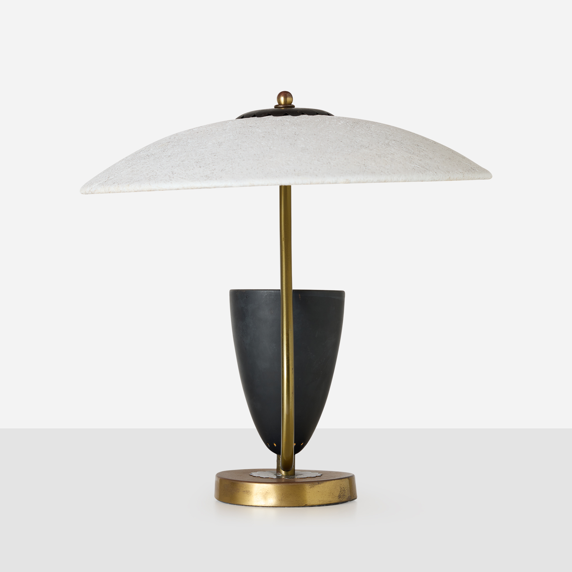 Table Lamp with Fiberglass Shade, in the manner of Mitchell Bobrick - Image 5