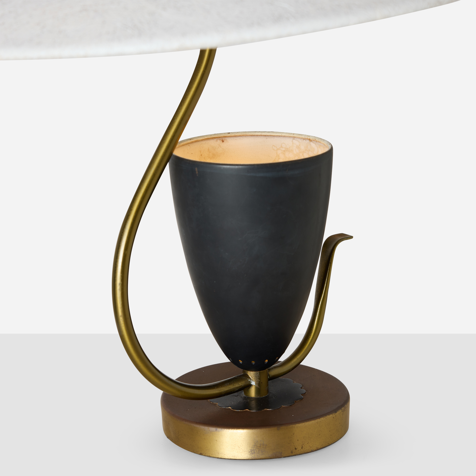 Table Lamp with Fiberglass Shade, in the manner of Mitchell Bobrick - Image 6