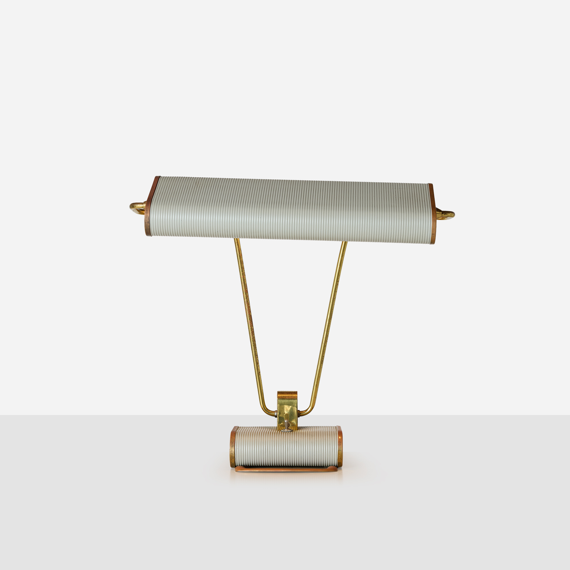 Adjustable Grey & Brass Desk Lamp by Eileen Gray - Image 3