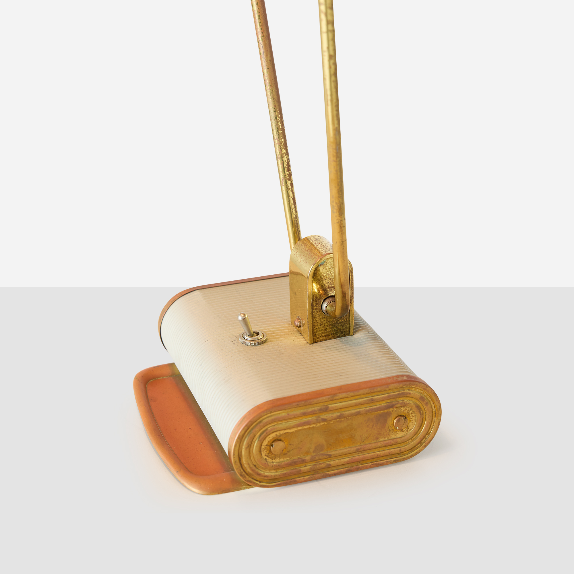 Adjustable Grey & Brass Desk Lamp by Eileen Gray - Image 14