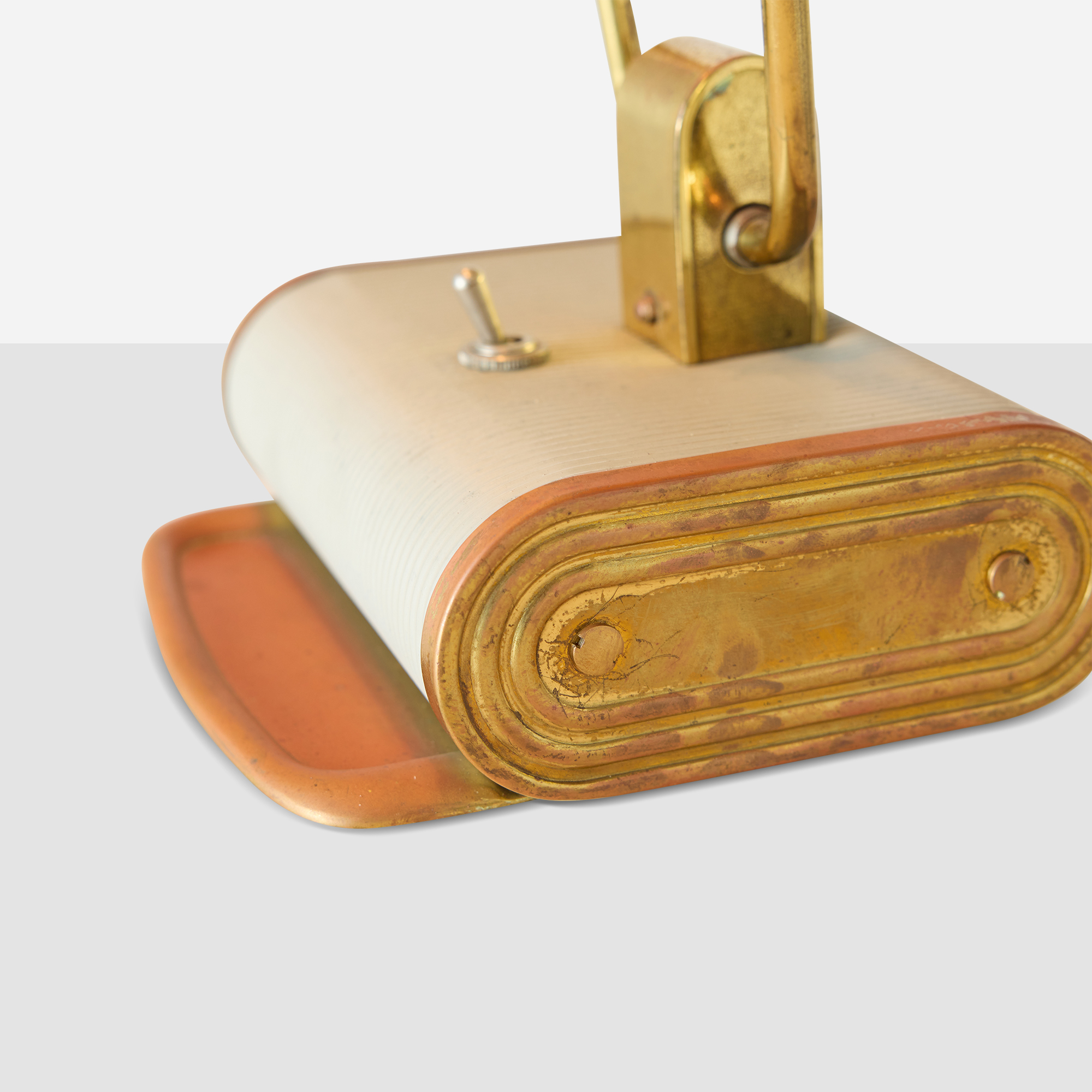 Adjustable Grey & Brass Desk Lamp by Eileen Gray - Image 13