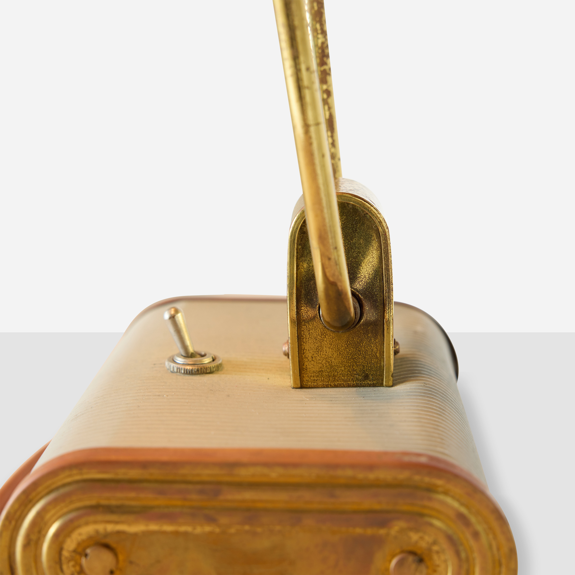 Adjustable Grey & Brass Desk Lamp by Eileen Gray - Image 12