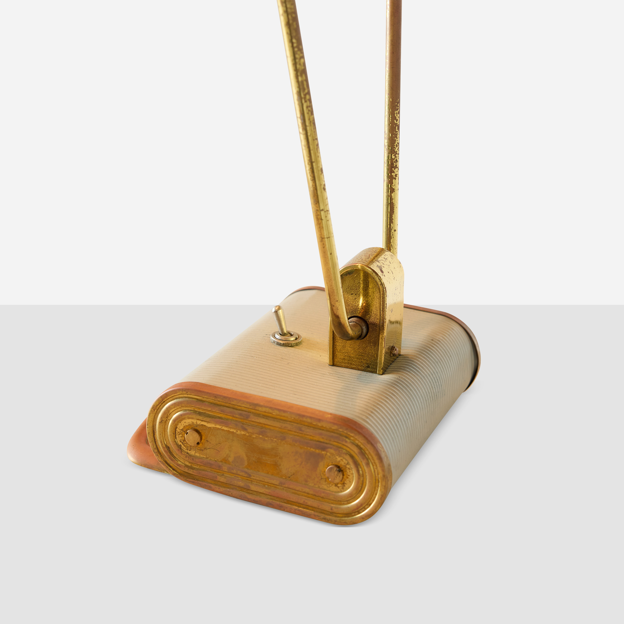 Adjustable Grey & Brass Desk Lamp by Eileen Gray - Image 11