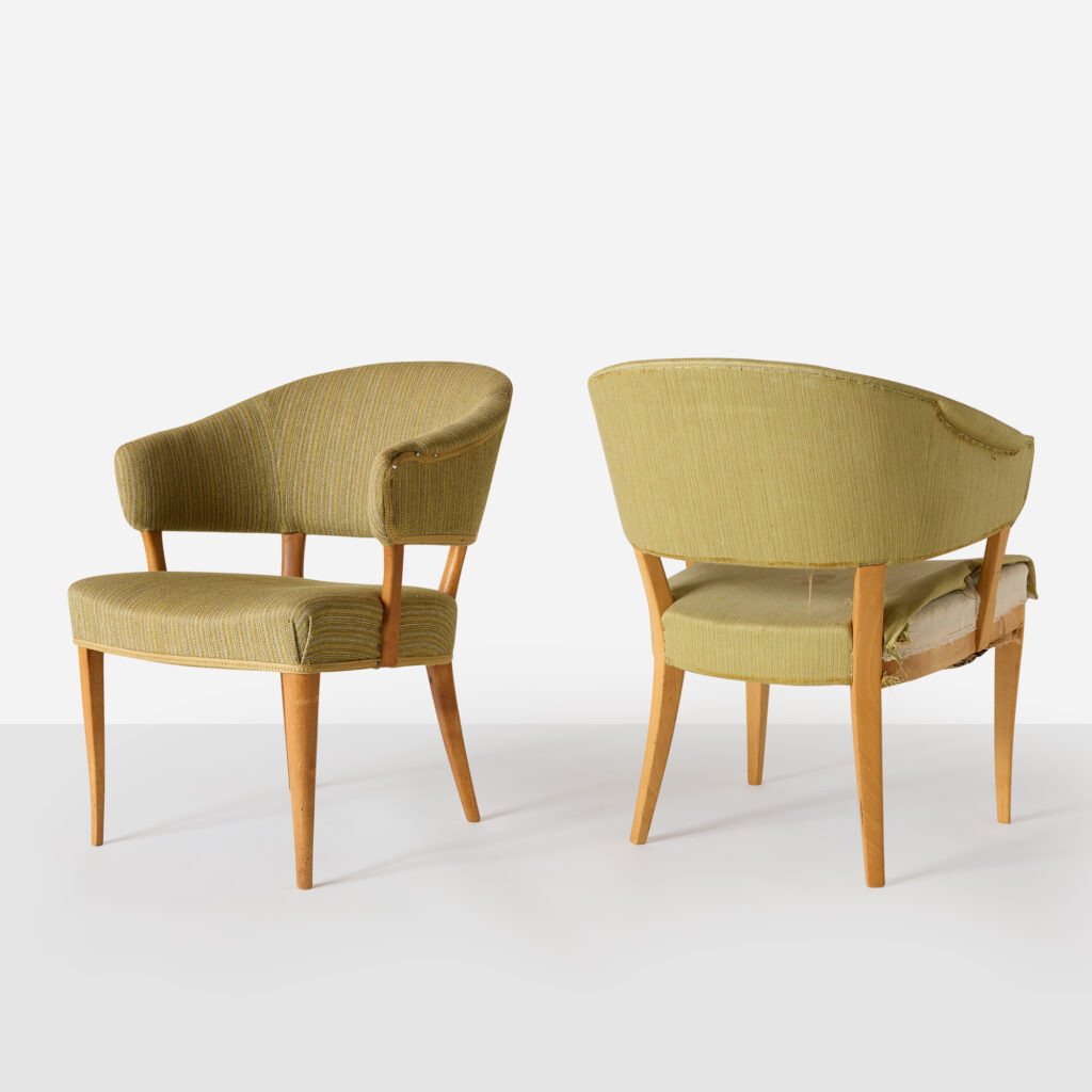 Pair of Lazy Count Armchairs by Carl Malmsten