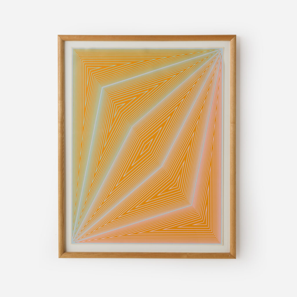 Color Silkscreen, Inward Eye #4, by Richard Anuszkiewicz