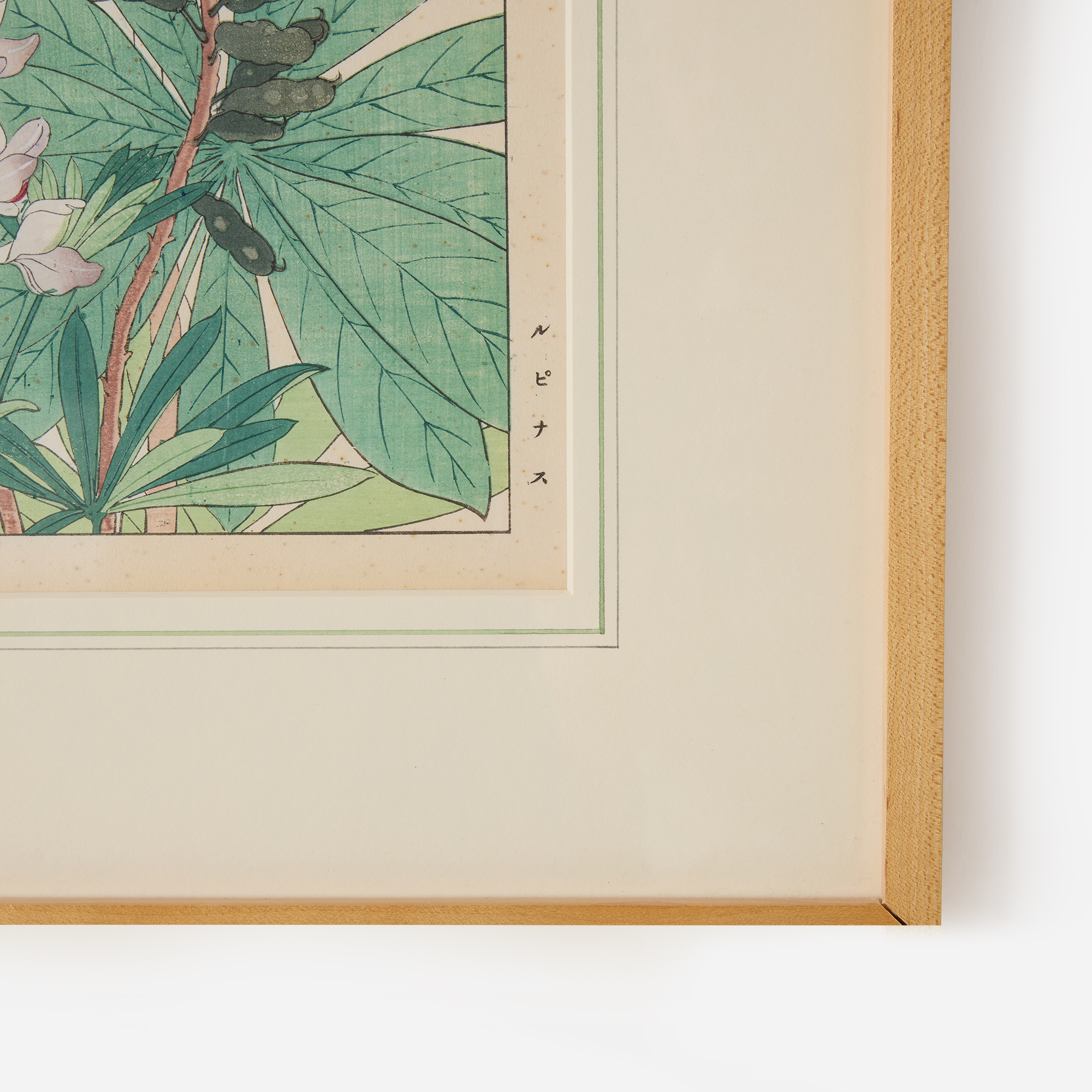 Lupine Woodblock Print by Tanigami Kōnan - Image 3