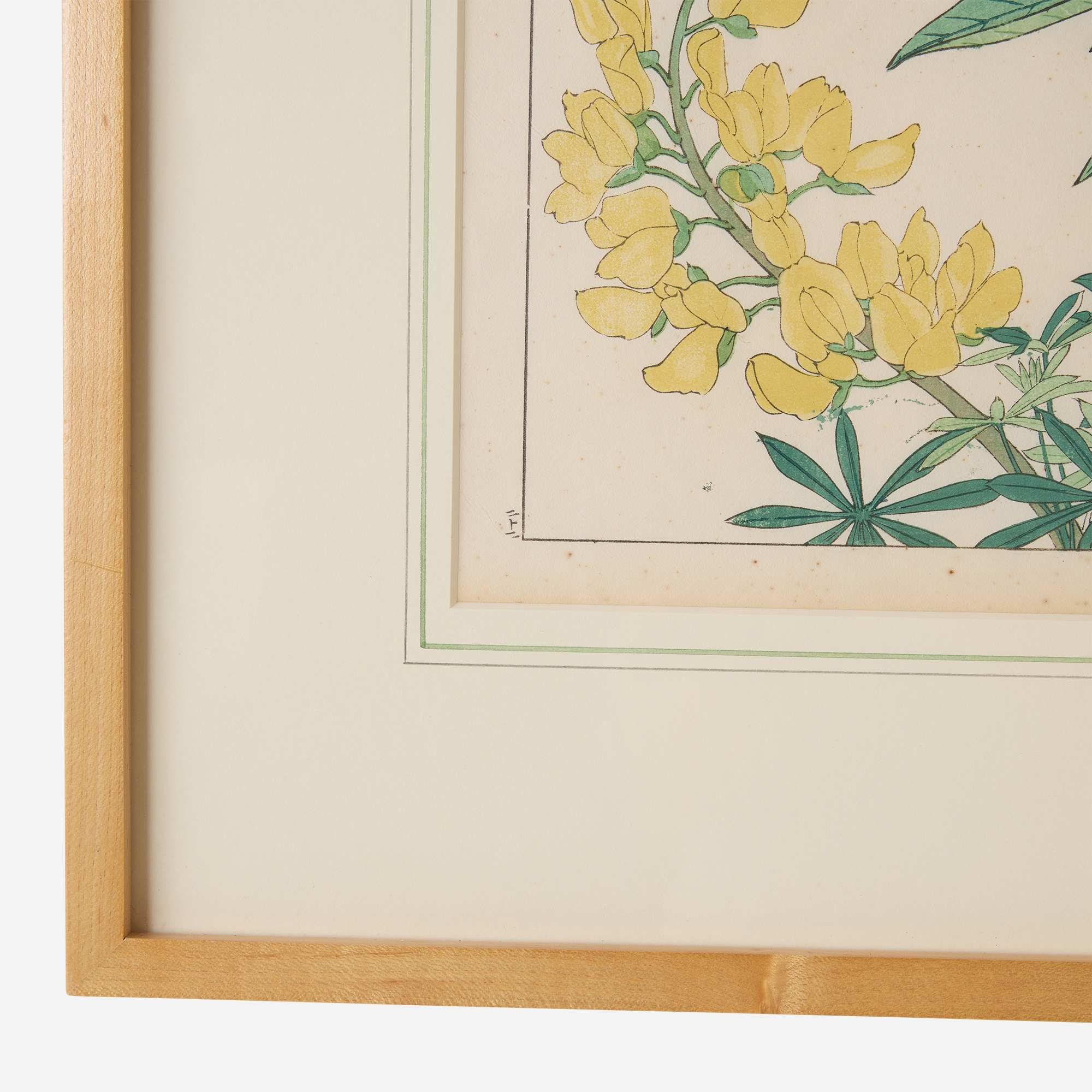 Lupine Woodblock Print by Tanigami Kōnan - Image 4