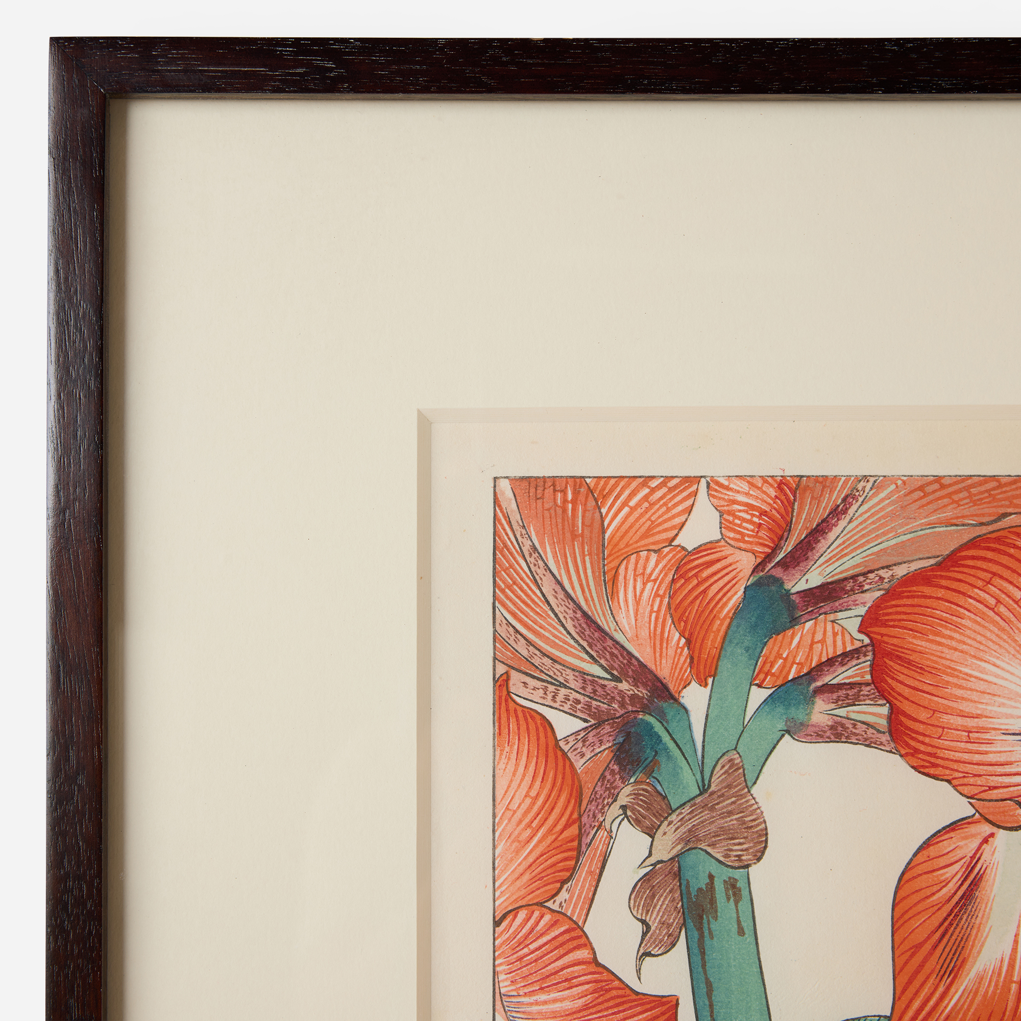 Amaryllis Woodblock Print by Tanigami Kōnan - Image 7