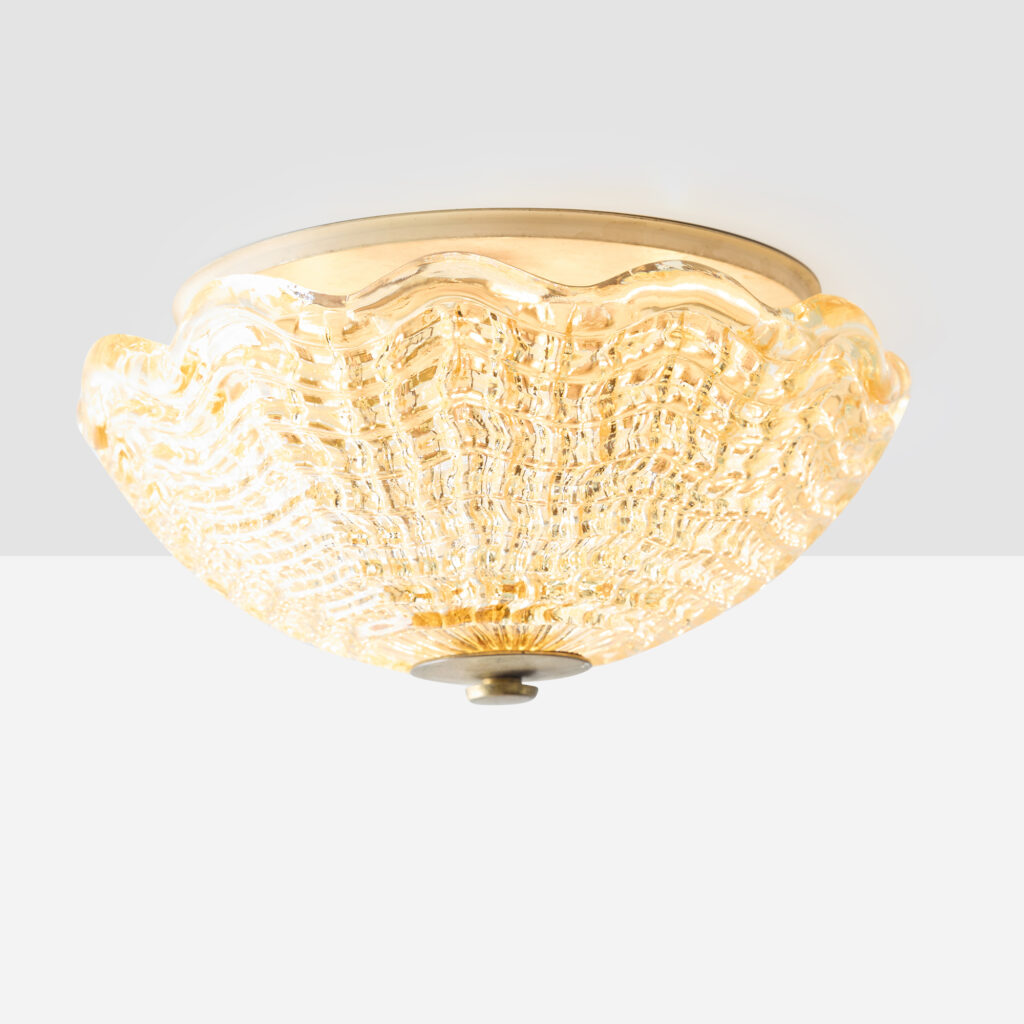 Amber Glass Flush Mount by Carl Fagerlund