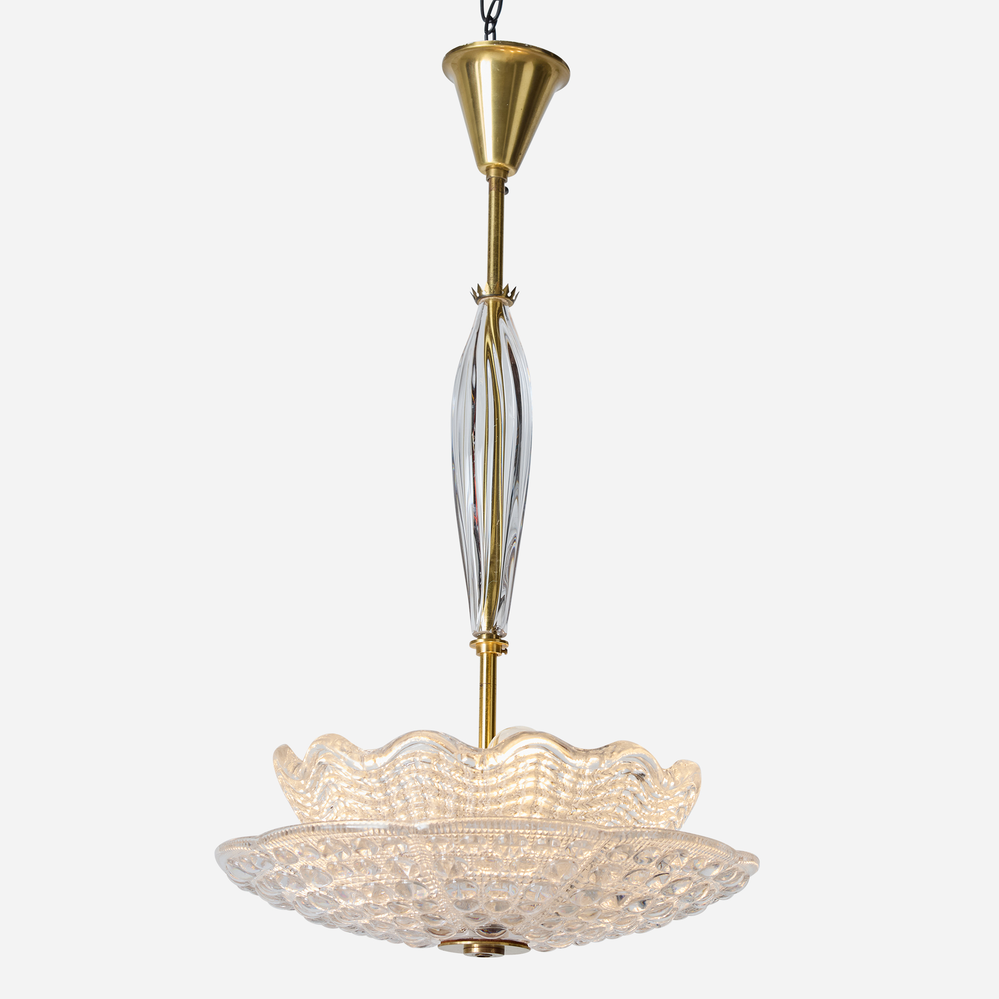 Tiered Glass Pendant Light by Carl Fagerlund