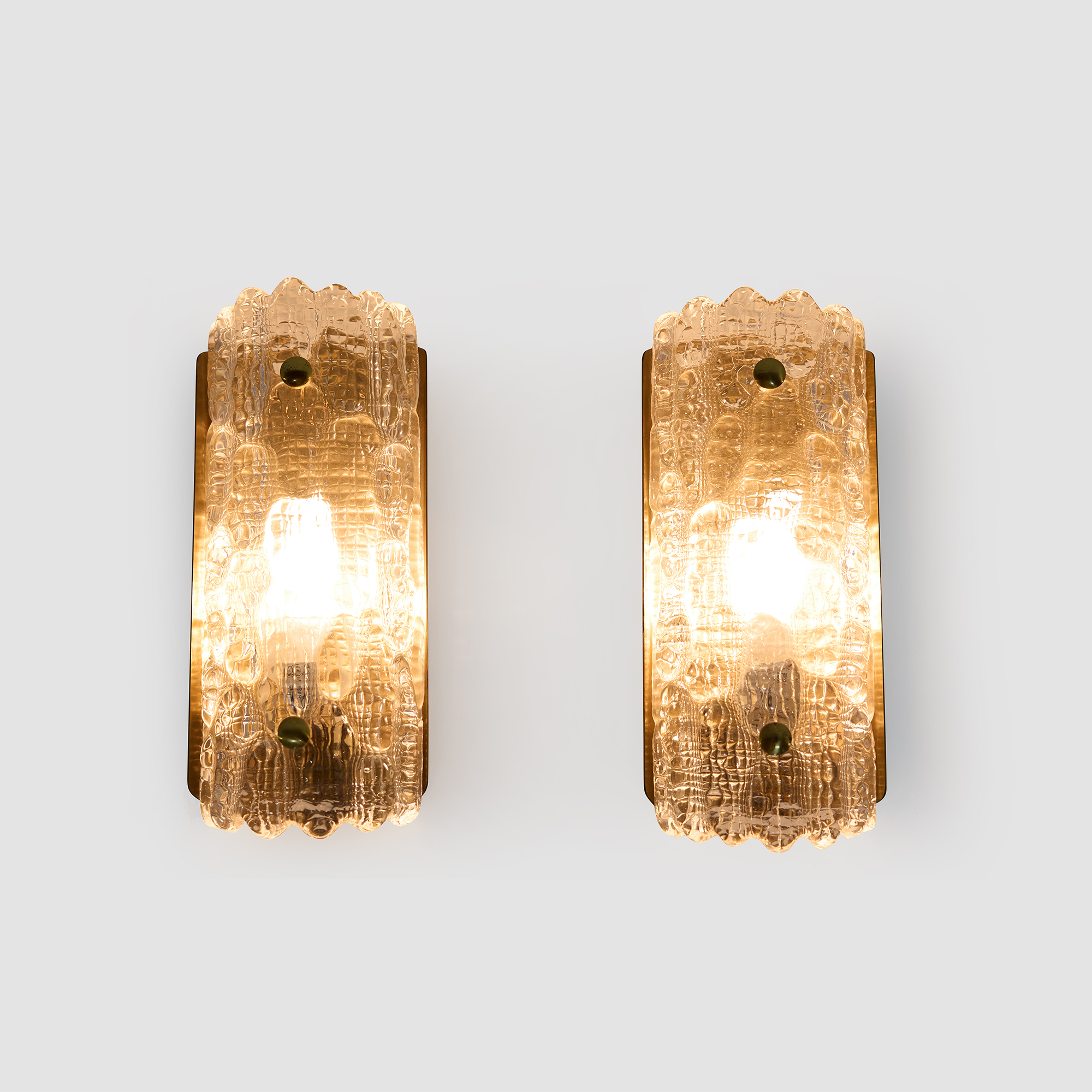 Pair of Ice Glass Wall Lights by Carl Fagerlund - Image 5