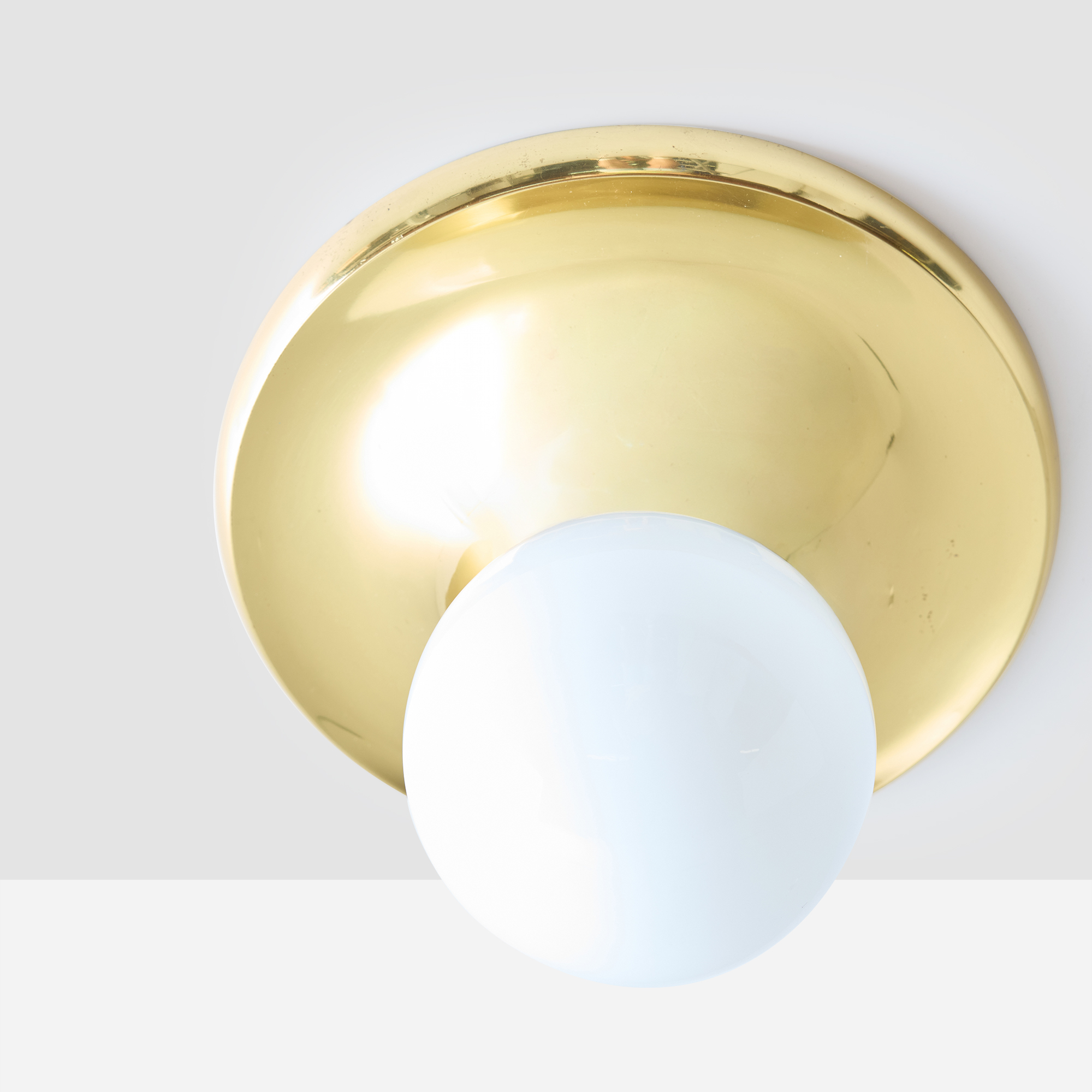 Pair of Brass & Glass Sconces by Archille Castiglioni - Image 7
