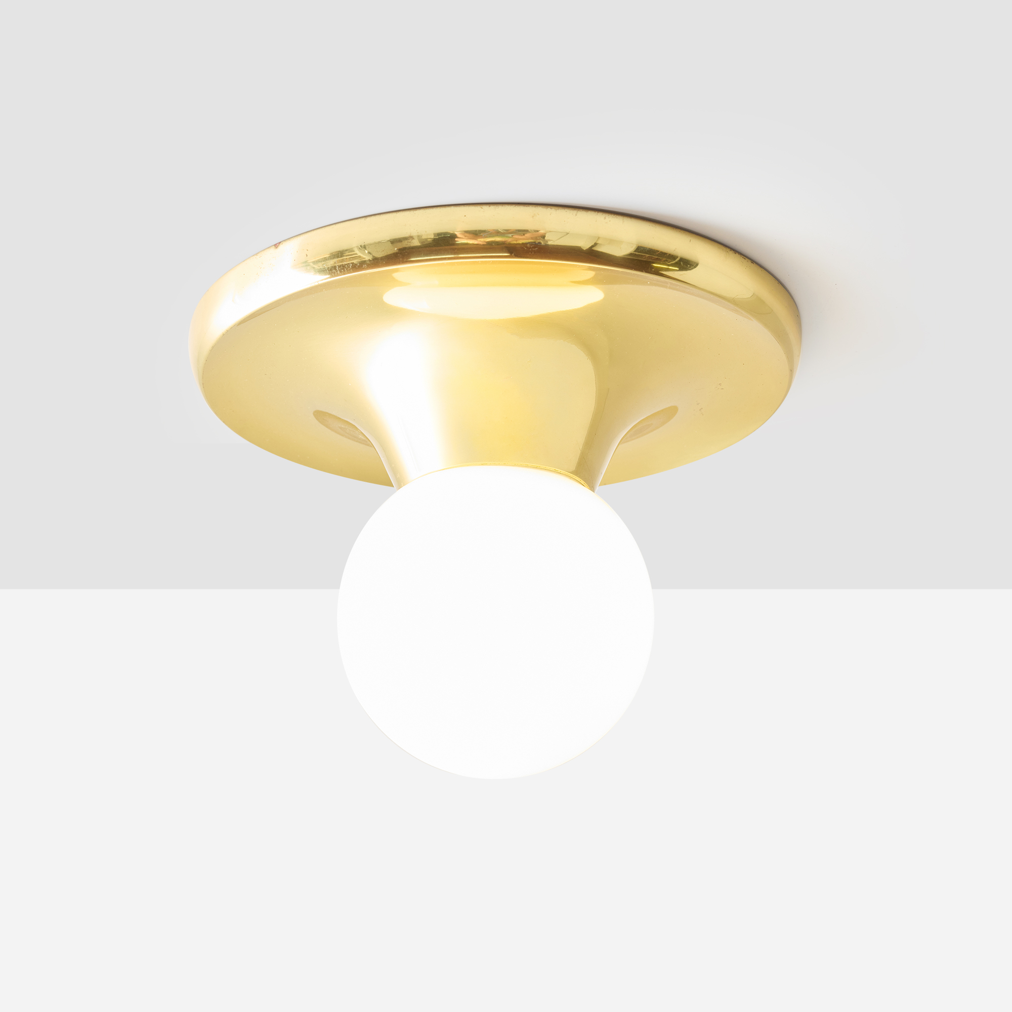 Pair of Brass & Glass Sconces by Archille Castiglioni - Image 3