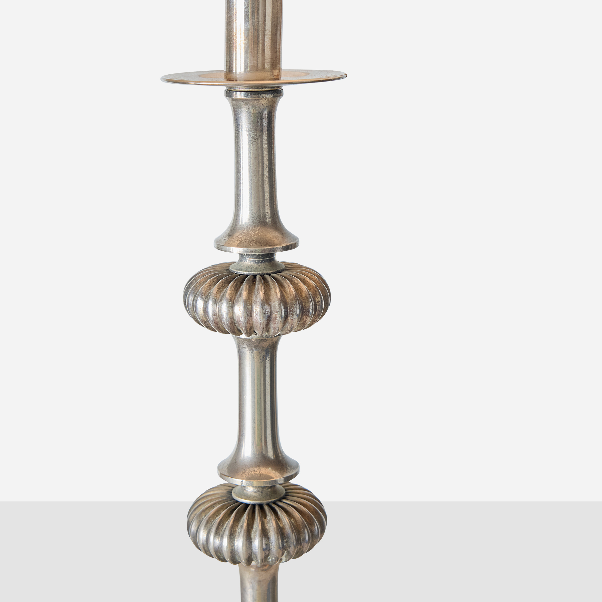 Chrome & Enameled Brass Table Lamp by Christian Dior - Image 7