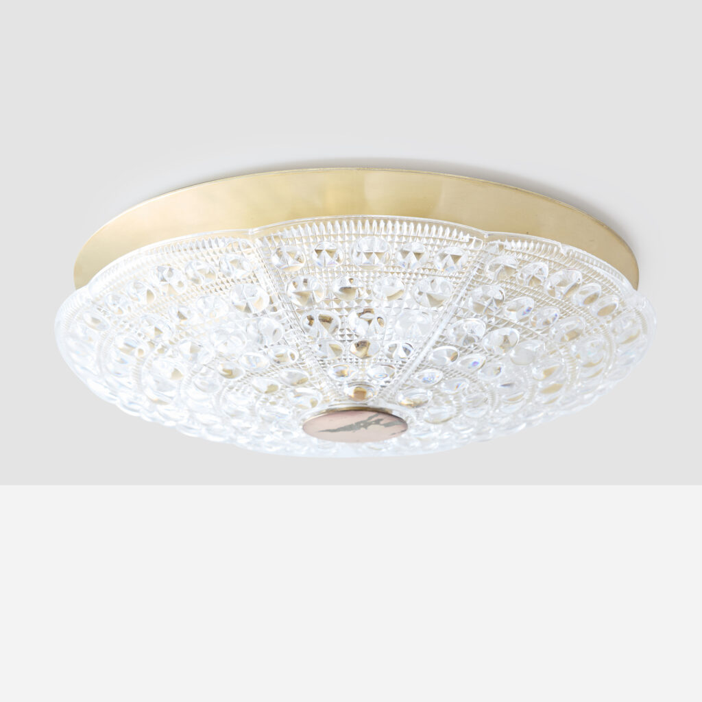 Round Clear Glass Flush Mount by Carl Fagerlund